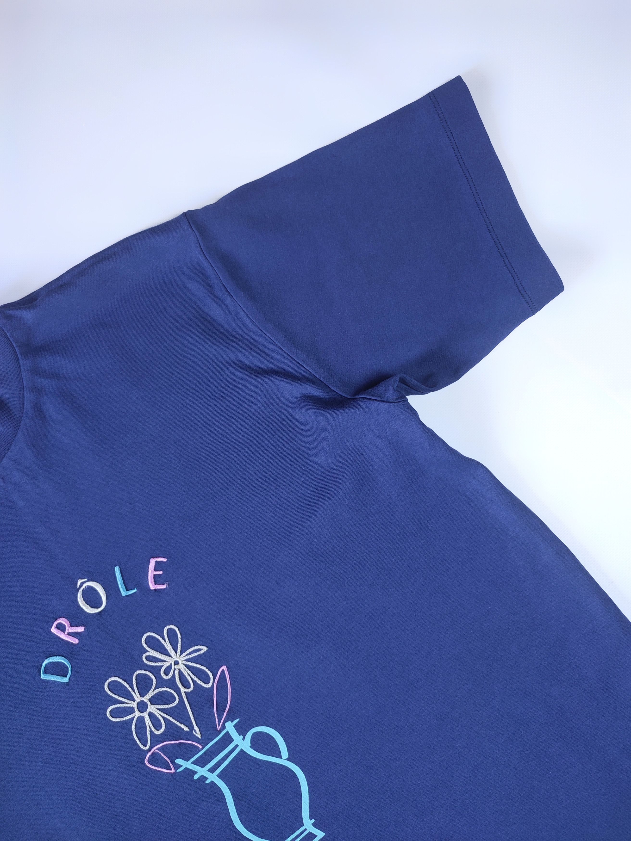 Drole De Monsieur Drole de Monsieur Flower Pot Embroidered T-shirt Size US M / EU 48-50 / 2 - 13 Thumbnail