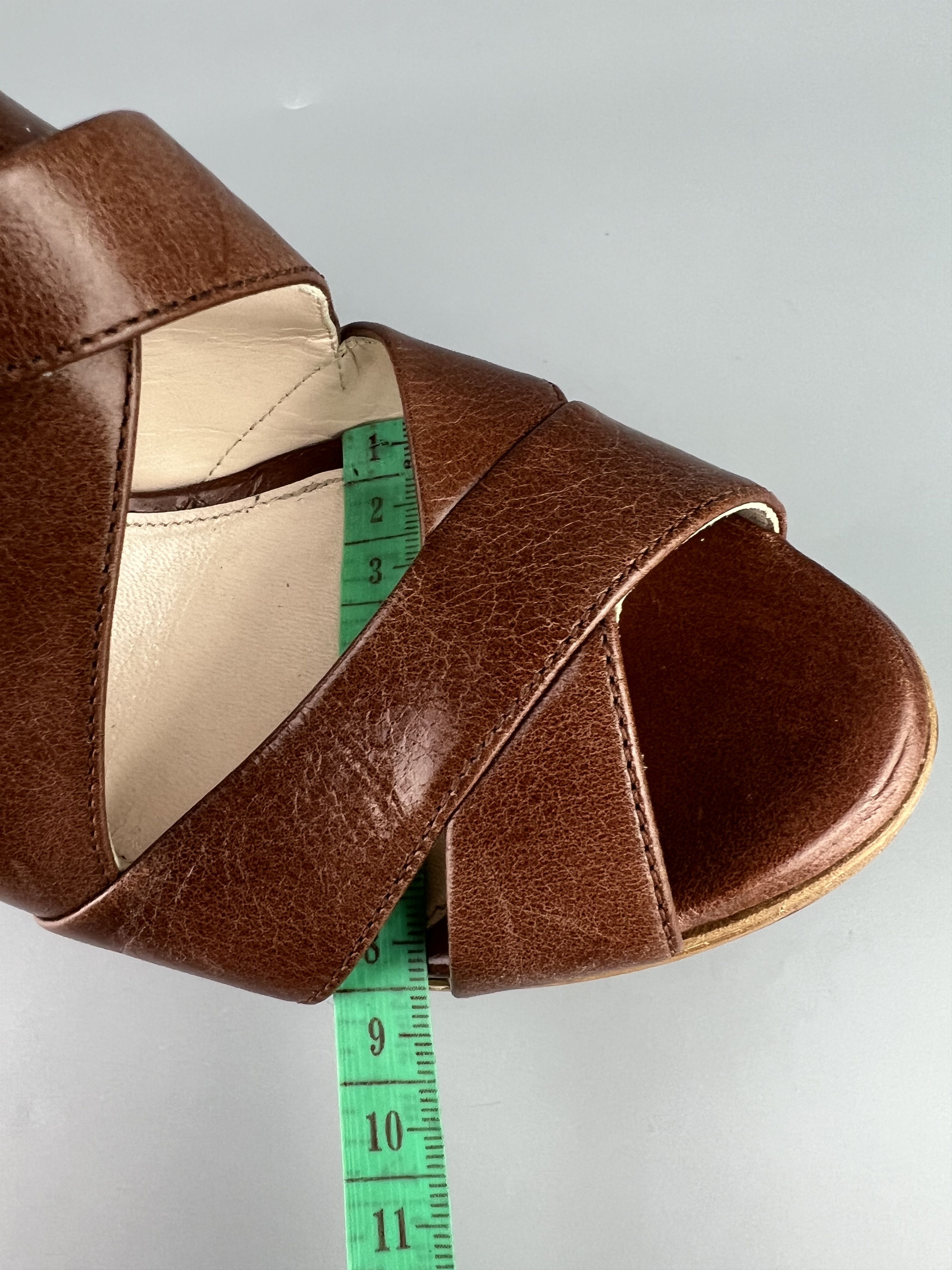 Prada Prada Brown Heels Size 38 Size US 8 / IT 38 - 7 Thumbnail