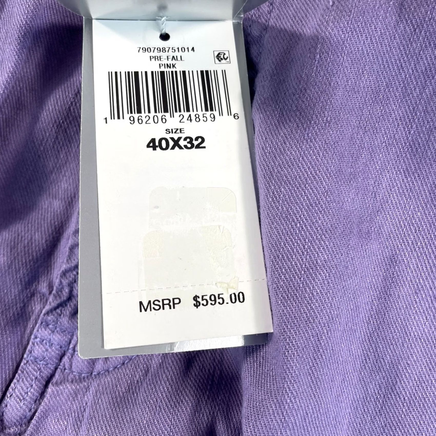 Ralph Lauren Ralph Lauren Purple Label Jeans Men 40x32 Slim Fit Linen Blend Purple NWT 5-Pocket Denim < 40-32> Stretch Logo Straight Size US 40 / EU 56 - 2 Thumbnail