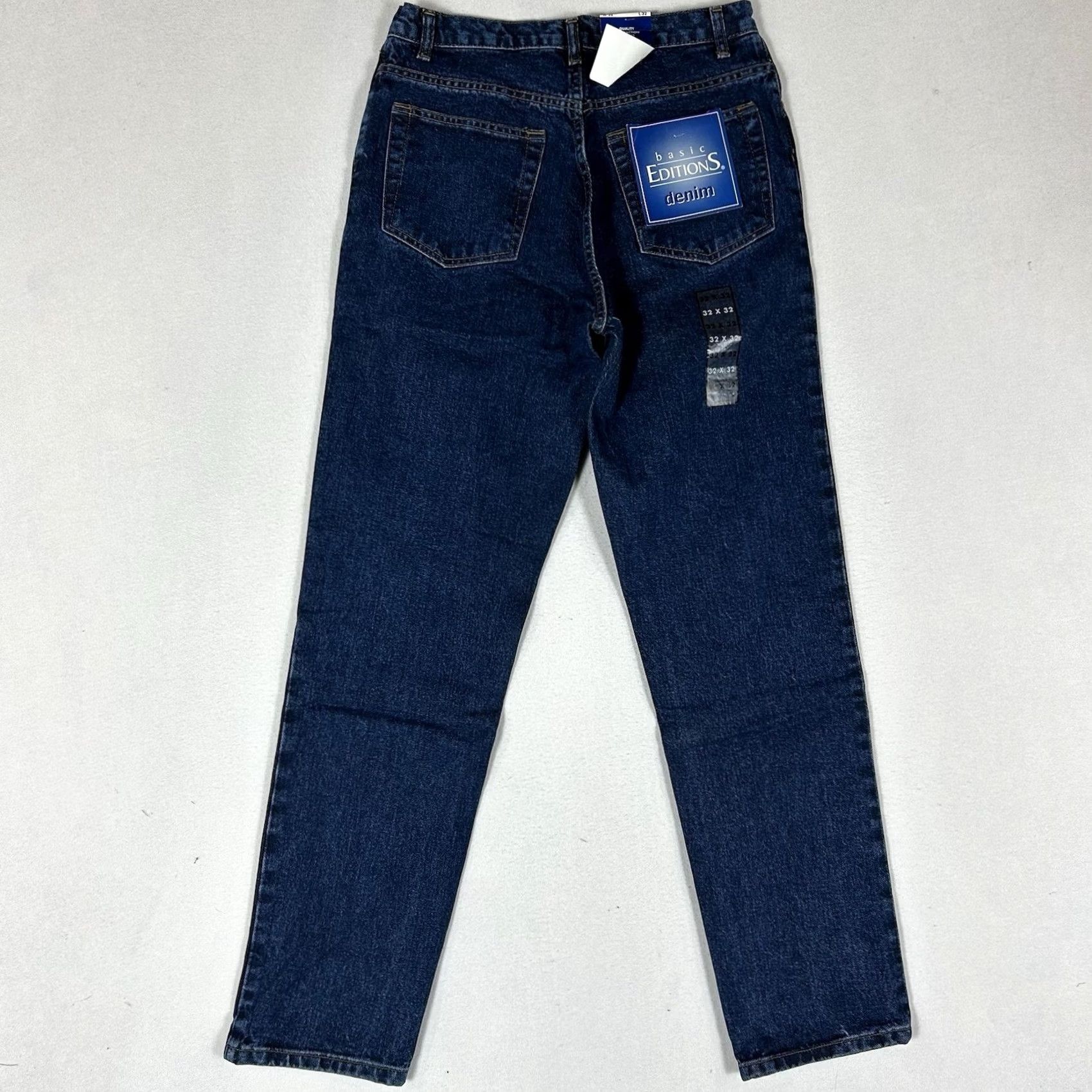 Basic Editions Basic Editions Jeans Men Size 32x32 Blue Denim Mid Rise 5-Pocket Design Regular Fit NWT USA Jeans Mens Size US 32 / EU 48 - 7 Thumbnail