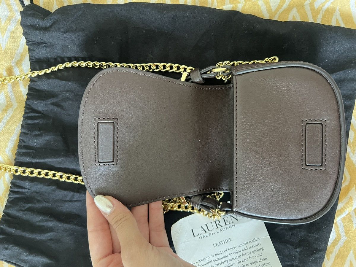 Lauren Ralph Lauren TANNER MINI CROSSBODY SMALL - chestnut brown Size ONE SIZE - 5 Thumbnail