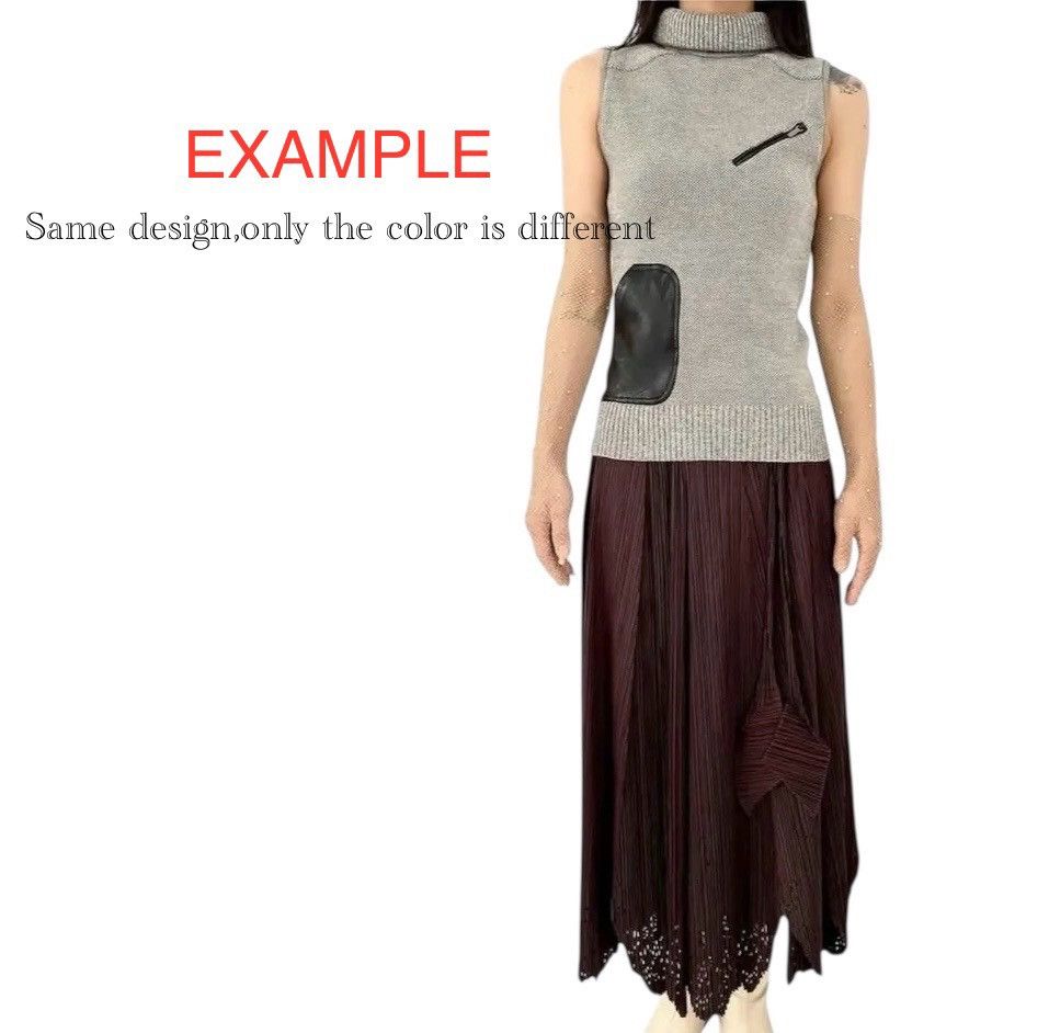 Pleats Please Issey Miyake Pleats Pleats Pleated Black Feathered Hollowed out Rhombus Size 30" / US 8 / IT 44 - 20 Thumbnail