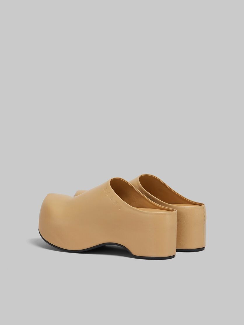 Marni o1f1d3z0126 Chunky Sabot Clogs in Beige Size US 9 / IT 39 - 3 Thumbnail