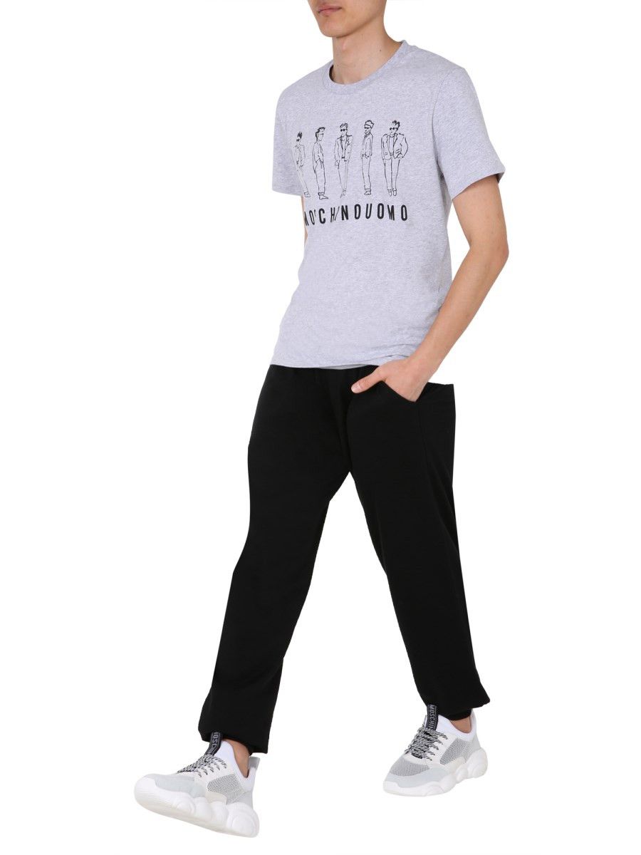 Moschino o1y0225 Logo T-Shirt in Light Grey Size US S / EU 44-46 / 1 - 4 Thumbnail