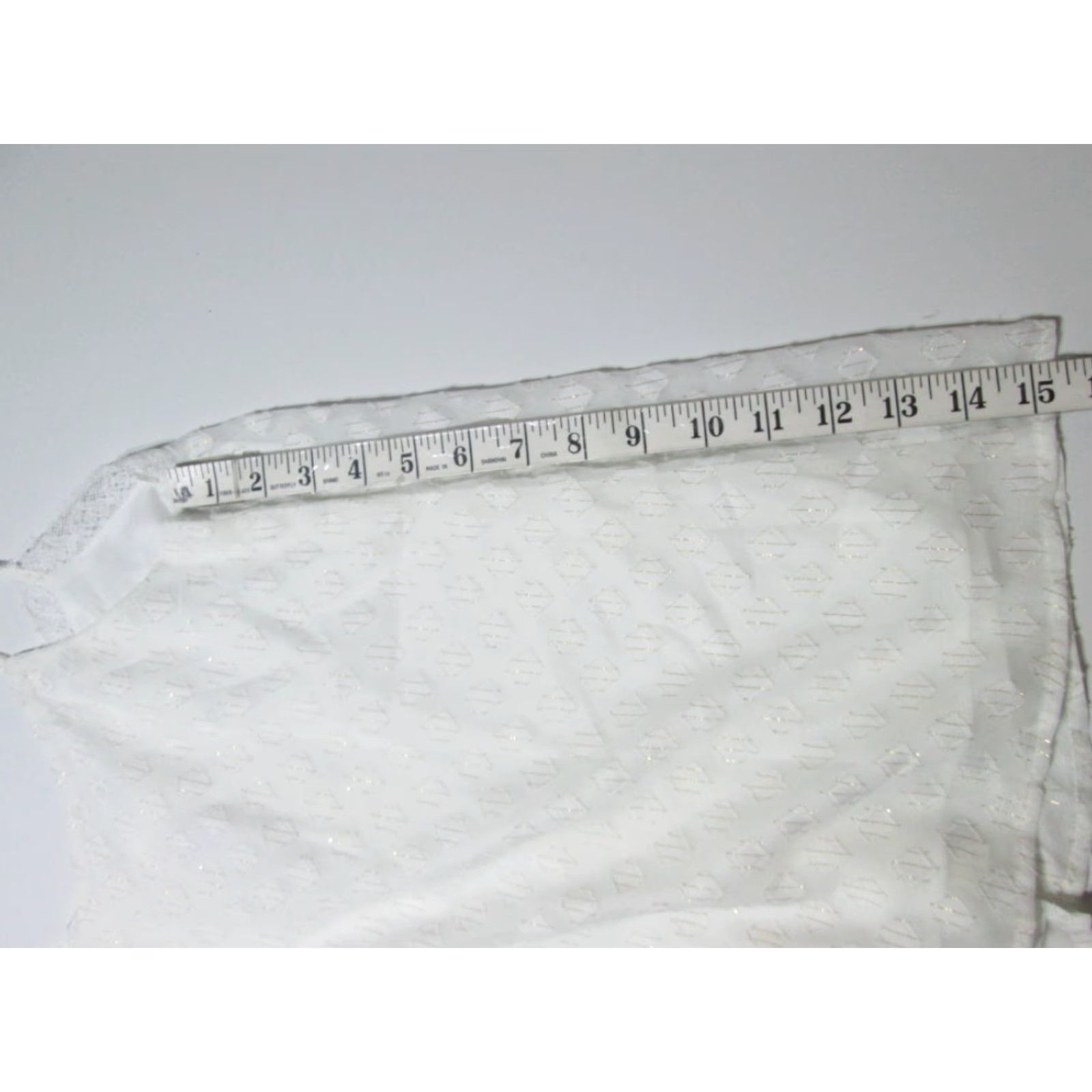 Vintage Maurices Womens Size S Cami Tank White Glitter Adjustable Strap Button Front Front Button Casual Geometric Pattern NWT Size S / US 4 / IT 40 - 4 Thumbnail