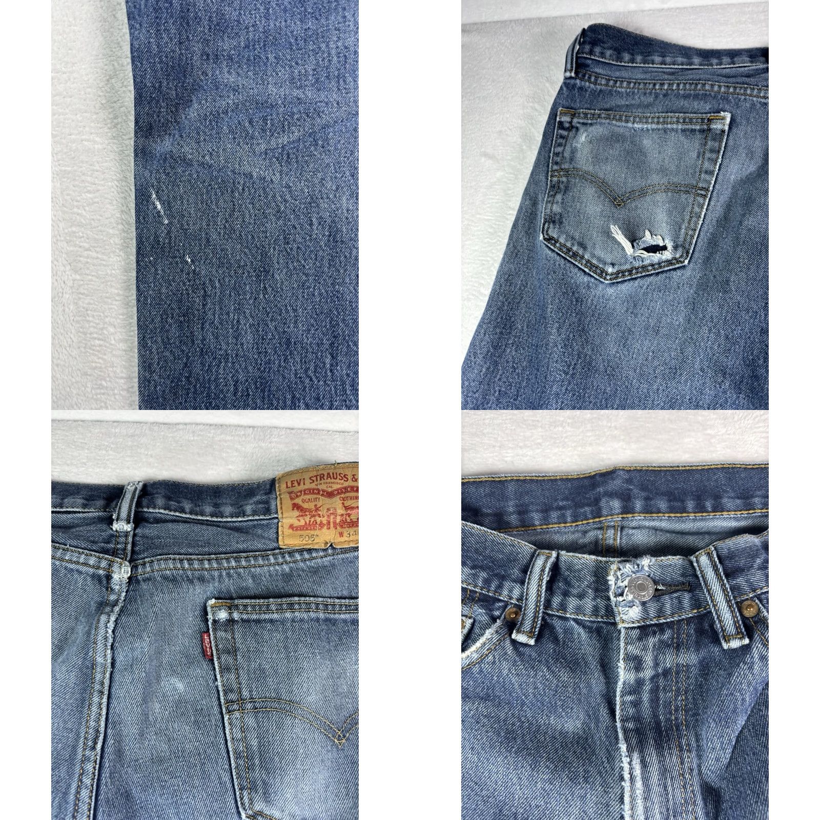 Levi's VINTAGE Levi's 505 Jeans Straight Denim Medium Wash 34x30 Men Size US 34 / EU 50 - 8 Thumbnail