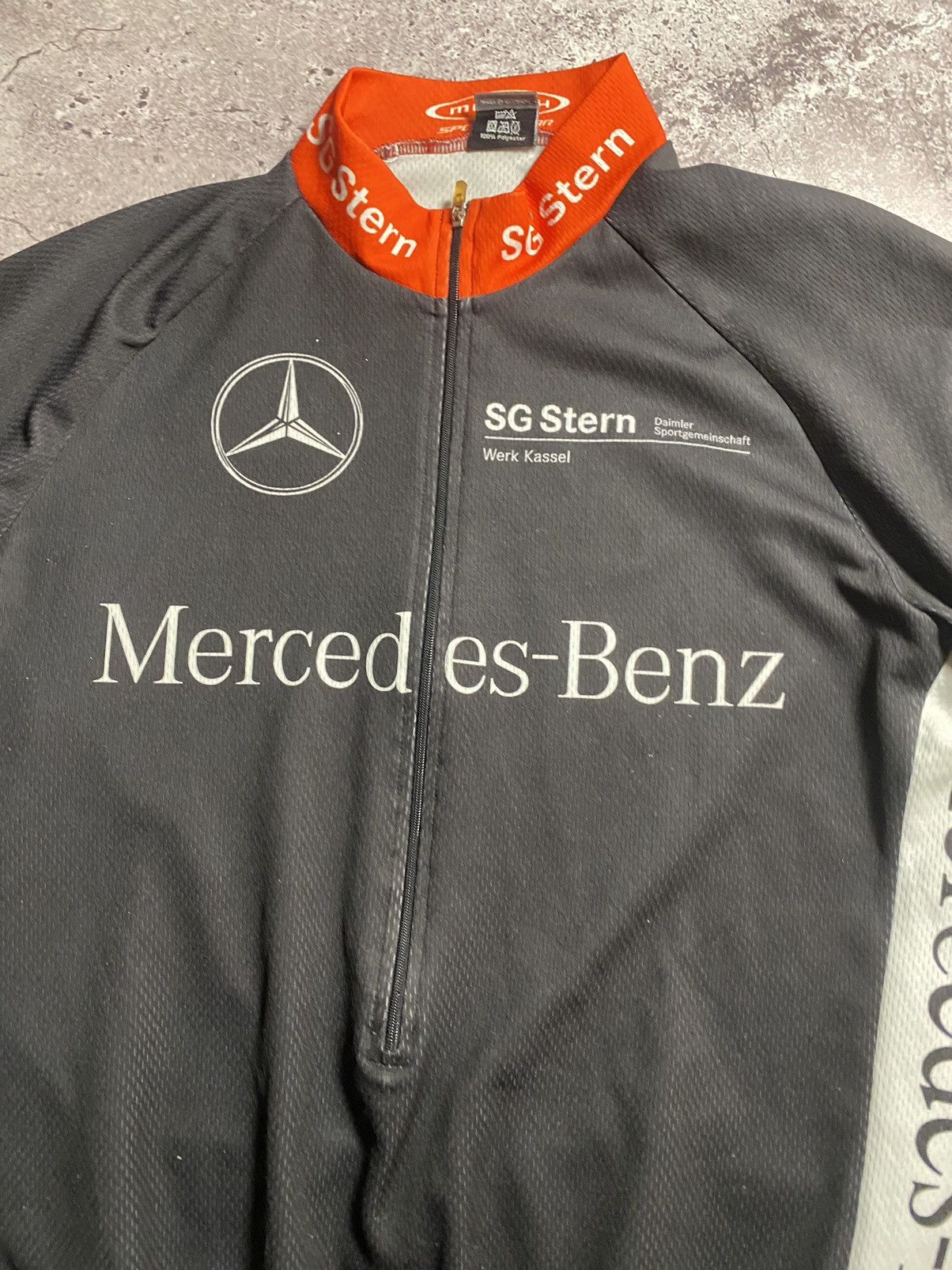 Germany Mercedes-Benz Cycling Jersey Big Logo car truck