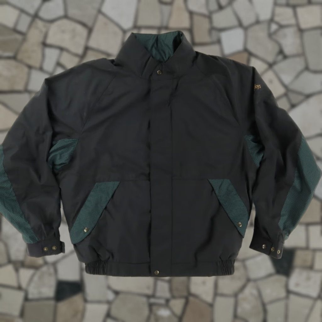 Footjoy Footjoy DryJoys Black XL Mock Long Sleeve Jacket Men's Shirt Pullover DryJoys Solid Black Jacket XL Mens Size US XL / EU 56 / 4 - 1 Thumbnail