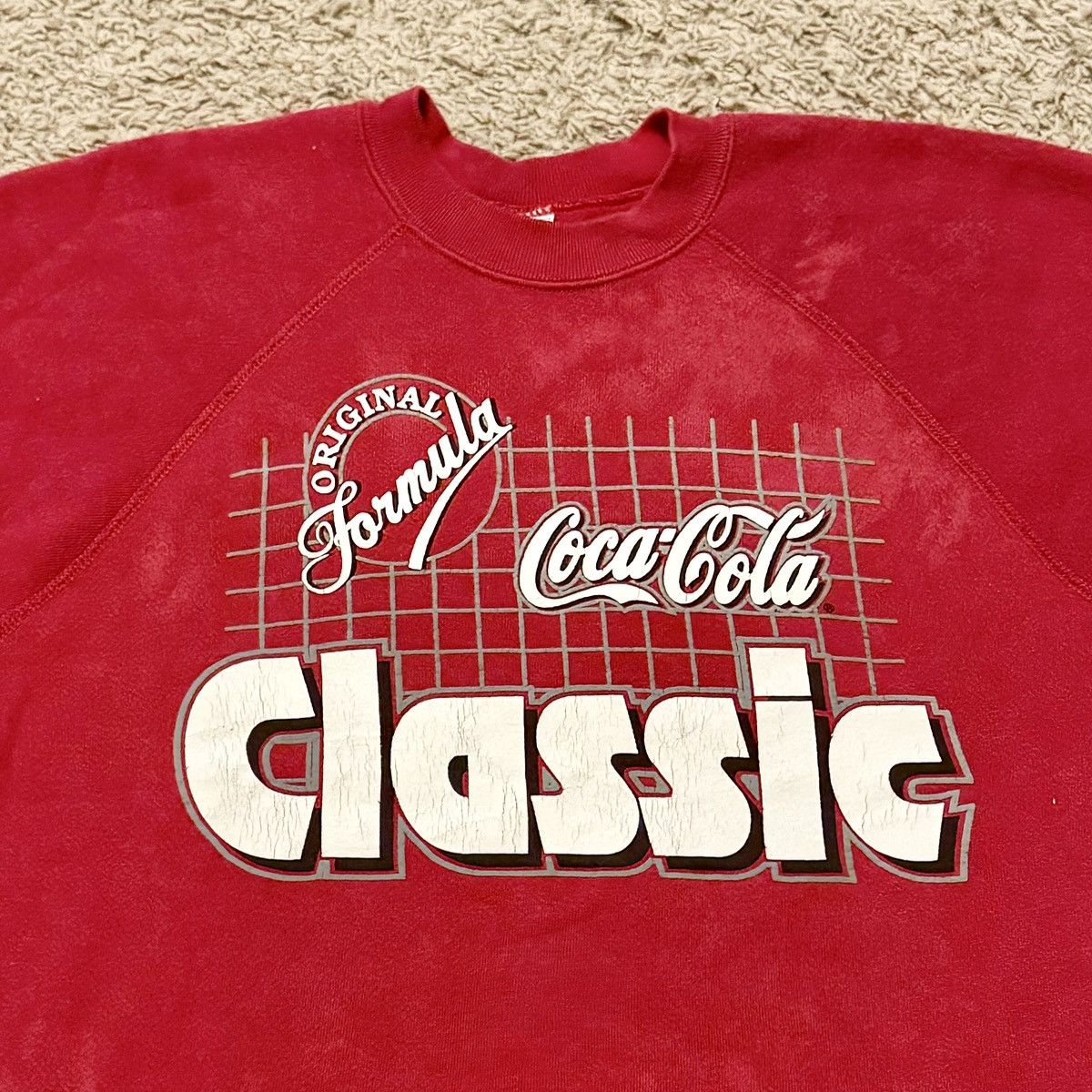 Coca Cola × Vintage VINTAGE 80s COCA COLA SWEATSHIRT! Size US L / EU 52-54 / 3 - 3 Thumbnail