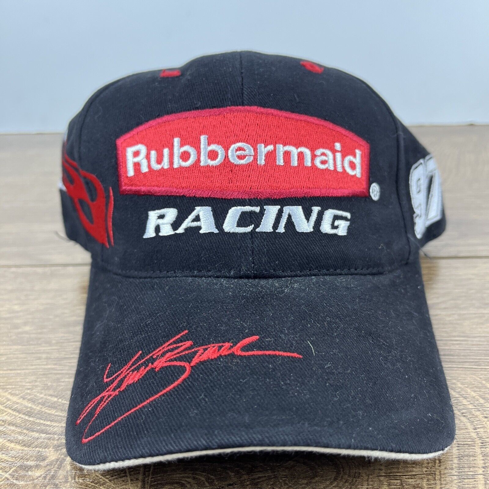 Other Rubbermaid Racing Hat Roush Racing Black Hat Adjustable NASC Size ONE SIZE - 3 Thumbnail
