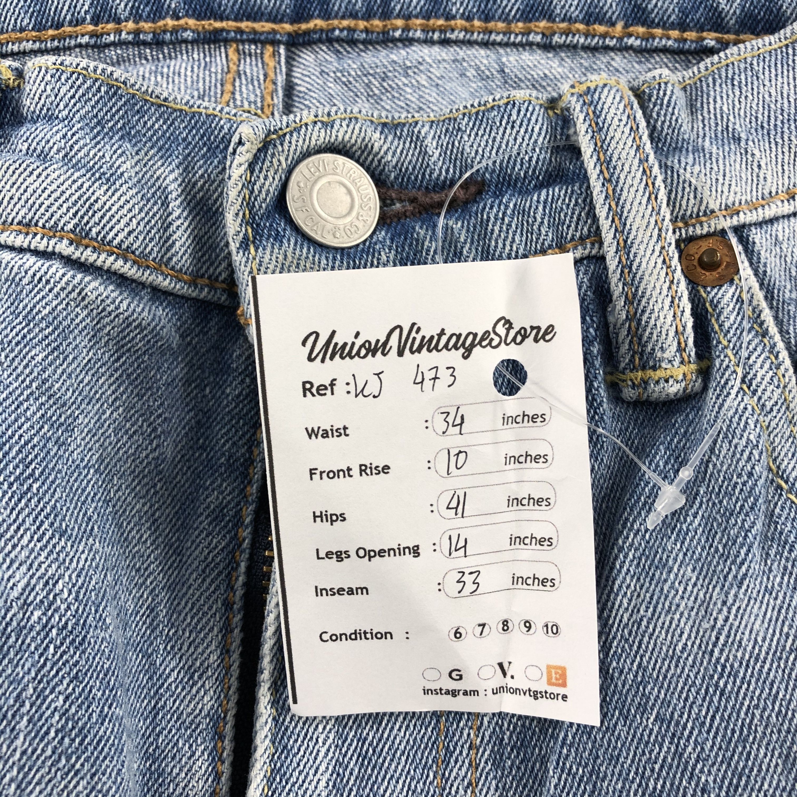 Levi's Vintage Levis 511 Jeans Light Washed Denim KJ473 Size US 33 - 14 Thumbnail