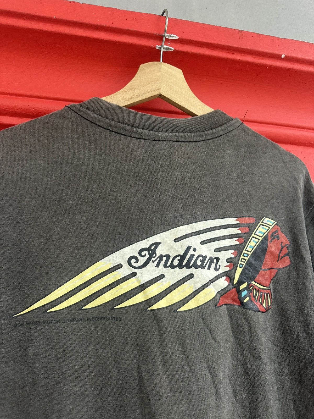 Indian Motorcycle Vintage 90s Indian Motorcycle Pocket Tee Size US M / EU 48-50 / 2 - 3 Thumbnail