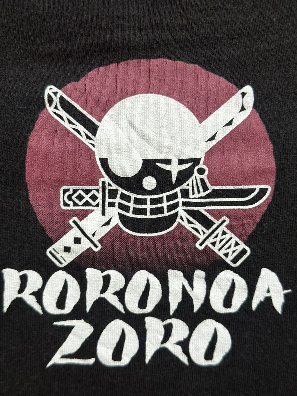 Japanese Brand × One Piece × Vintage Vintage Roronoa Zoro Faded Tee Size US XXL / EU 58 / 5 - 6 Thumbnail
