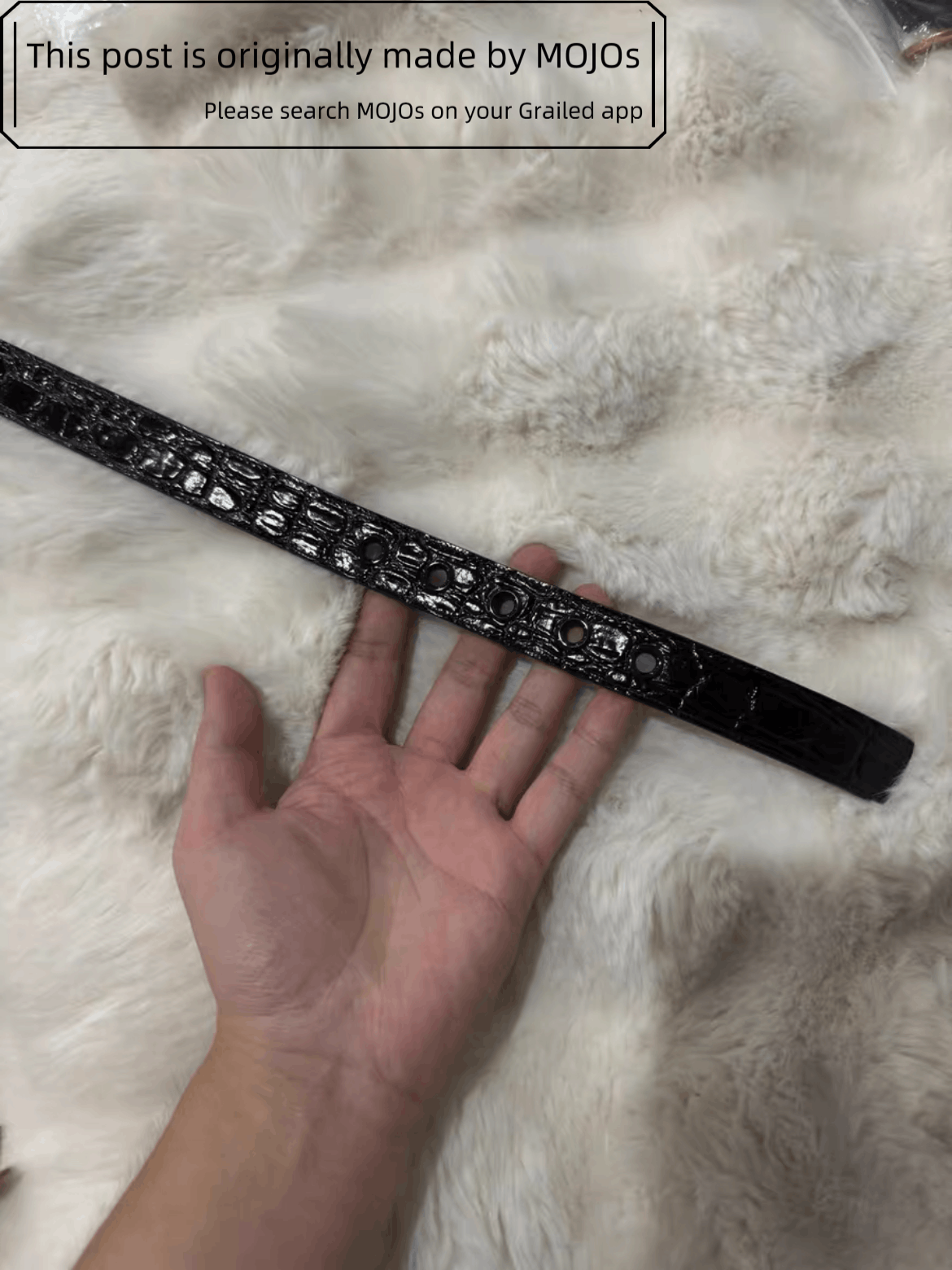 Saint Laurent Paris Sz 85 Saint Laurent Paris Leather Patterned Belt Mojos Size ONE SIZE - 5 Thumbnail