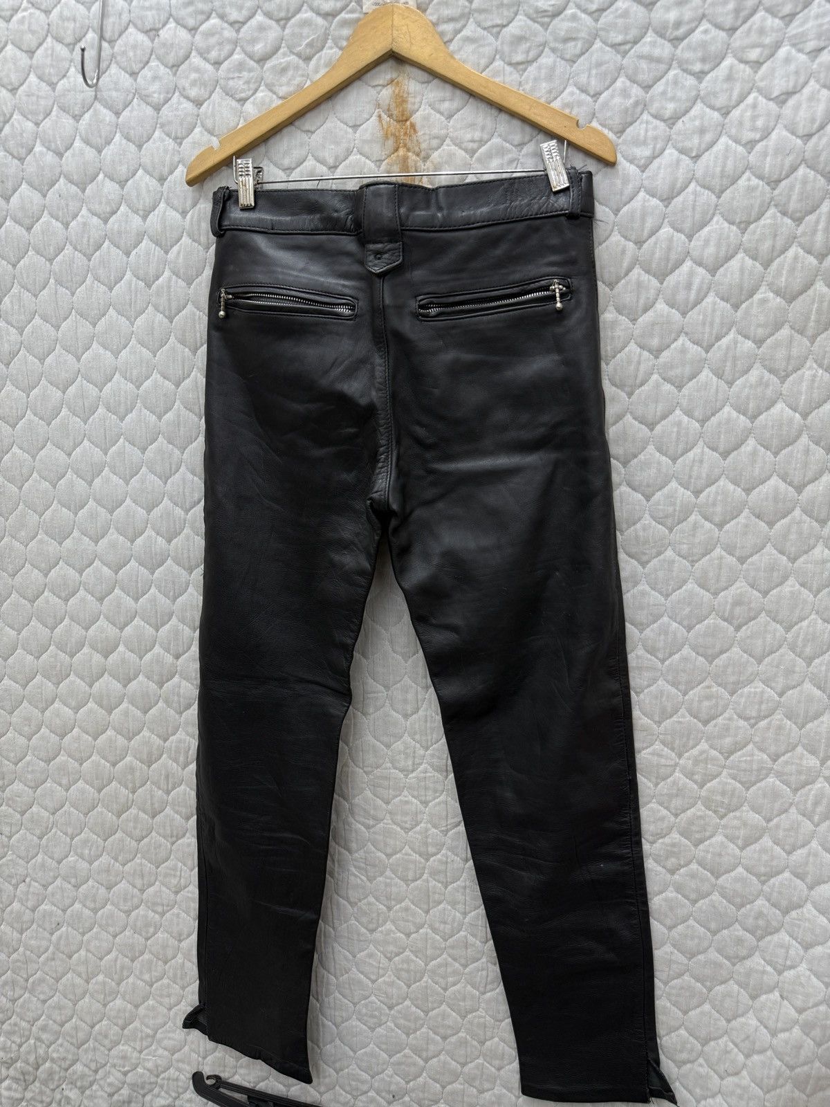 Genuine Leather 🔥🔥🔥STEALS CUIRS LONDON LEATHER PANTS Size US 31 - 7 Thumbnail