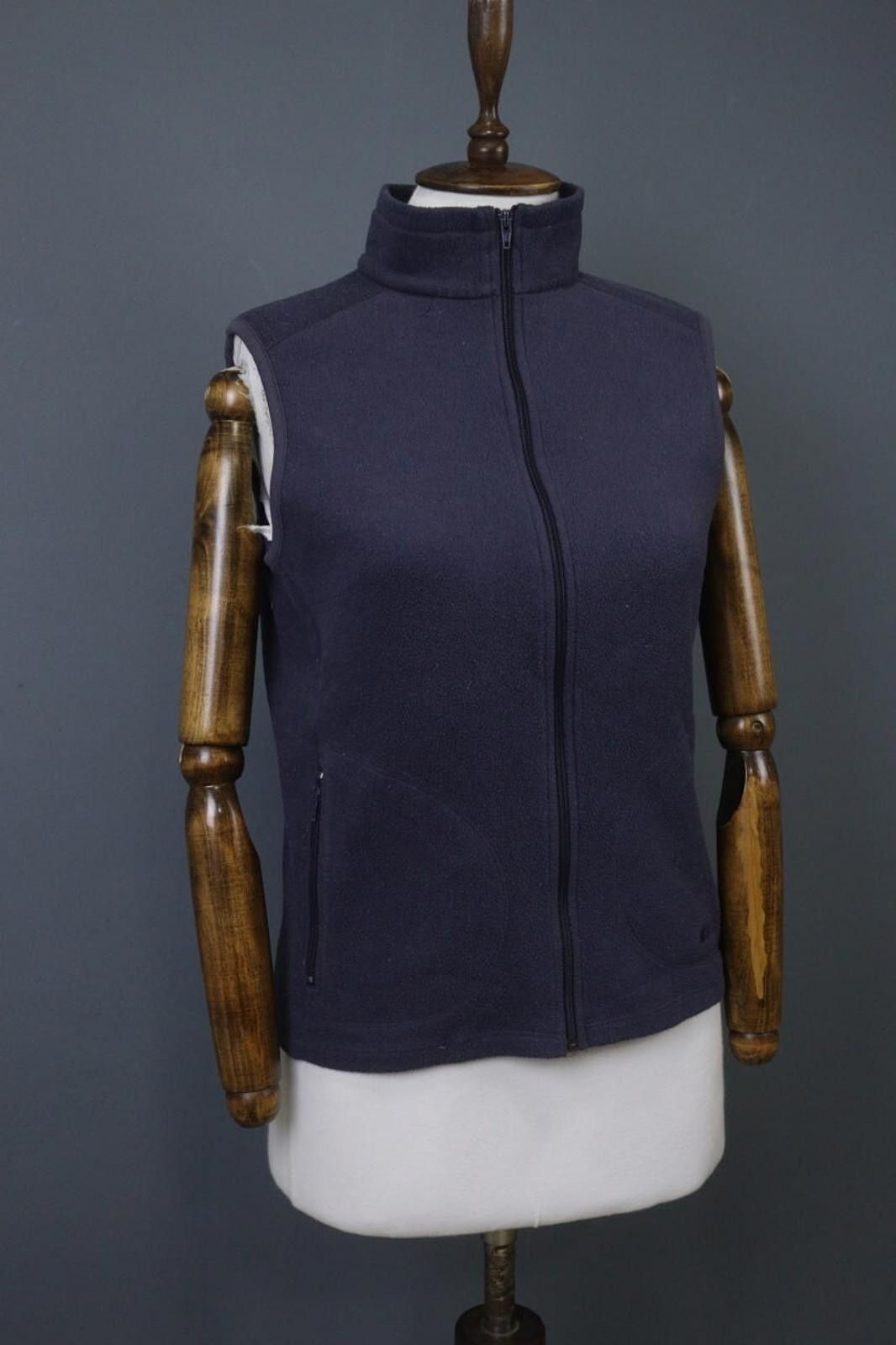 Mountain Equipment Company Mountain Equipment Navy Mock Neck Stretch Fleece Vest Size M Size US M / EU 48-50 / 2 - 4 Thumbnail