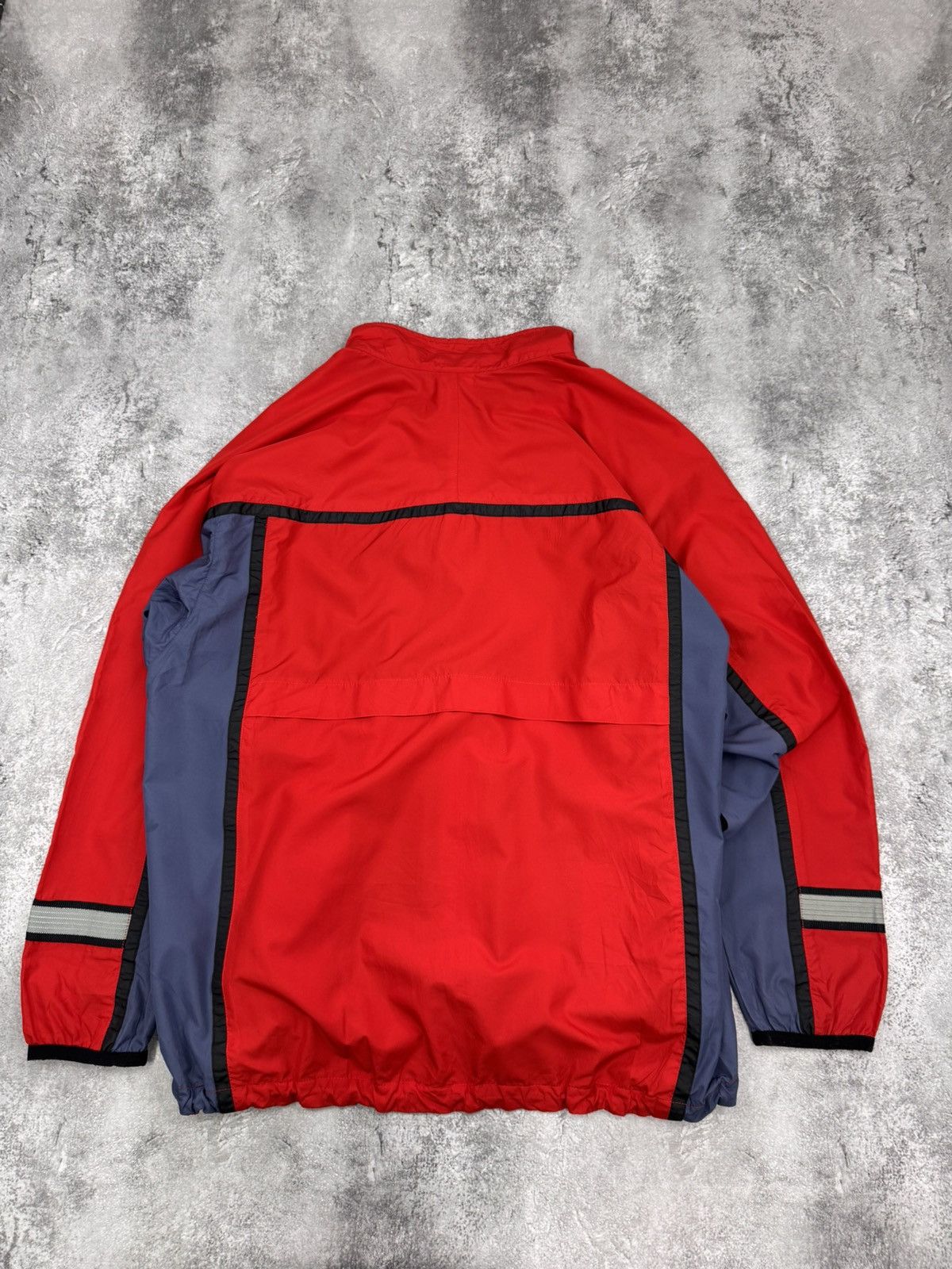 Nike Nike Men Vintage Windbreaker Jacket Red / Grey Zip Up Size US XL / EU 56 / 4 - 9 Thumbnail