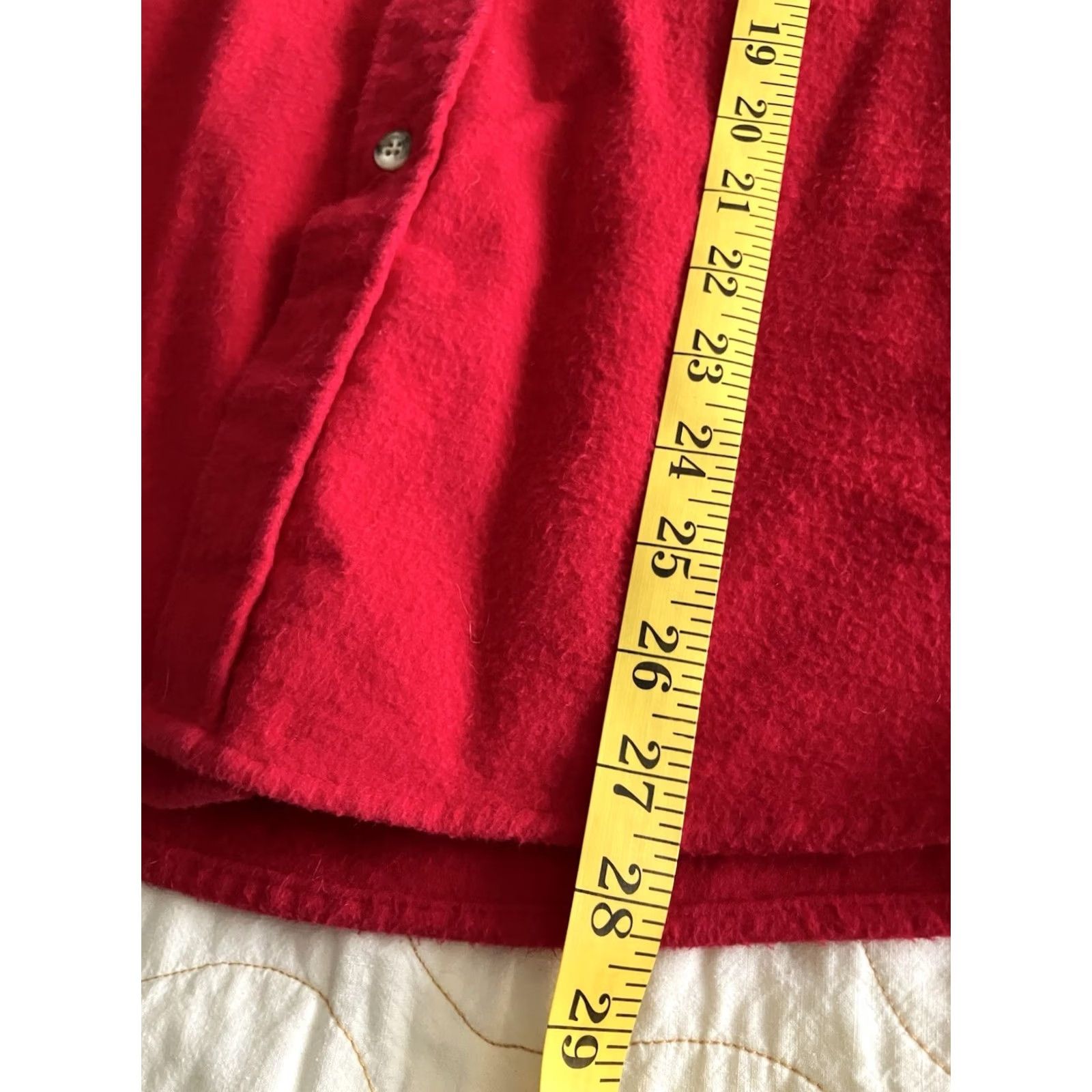 Vintage VINTAGE Fieldmaster Shirt Men's M Medium Solid Red Flannel Button Down Soft Size US M / EU 48-50 / 2 - 5 Thumbnail