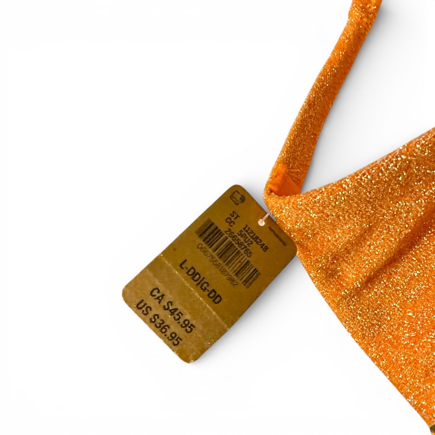 Pink Victoria’s Secret Orange Sparkle Push-Up Bikini Top L-DD Size ONE SIZE - 5 Thumbnail