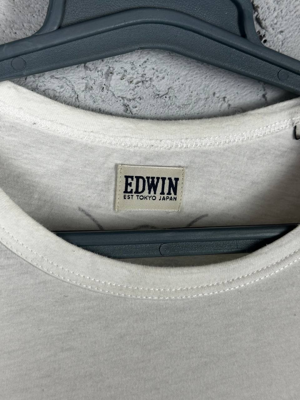 Edwin × Japanese Brand × Vintage Vintage T-Shirt Edwin Japanese Brand Big Print Y2K Size US M / EU 48-50 / 2 - 5 Thumbnail