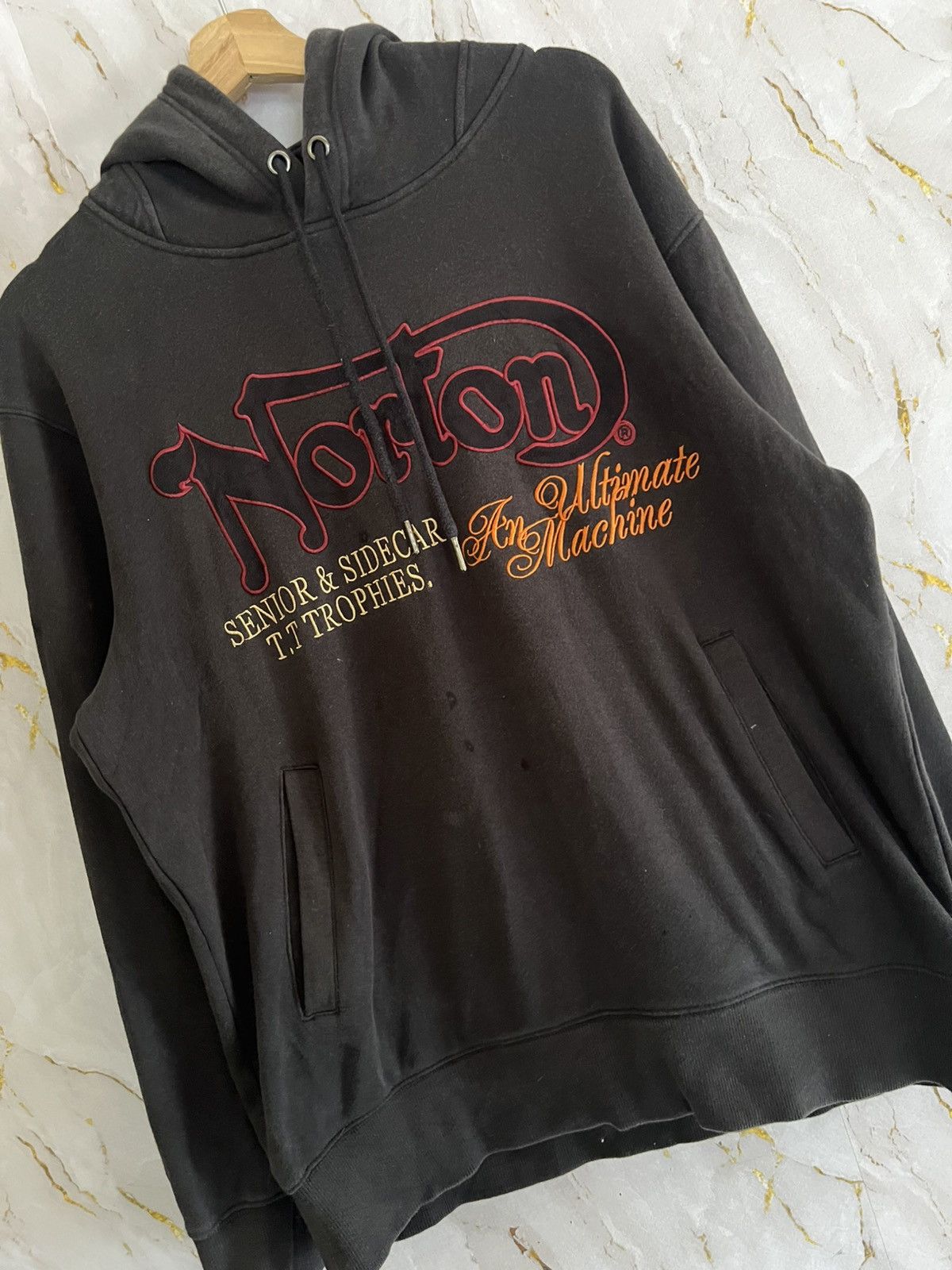 Norton Norton Hoodie – Vintage Motorcycle Streetwear Size US L / EU 52-54 / 3 - 3 Thumbnail