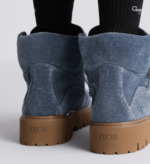 Dior o1w1db10426 3BO364 Ankle Boots in Blue Size US 7 / EU 40 - 6 Thumbnail