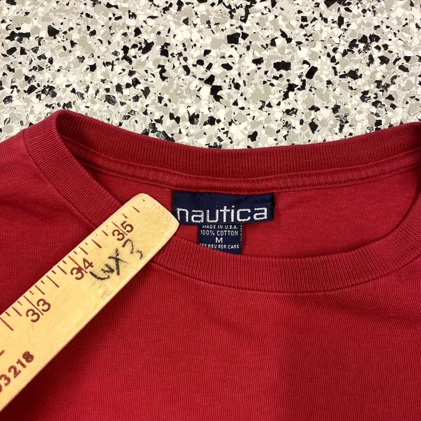 Nautica VINTAGE Nautica Pocket T-shirt Red Sailing Mens Sz Medium Made in USA Shirts Size US M / EU 48-50 / 2 - 2 Thumbnail