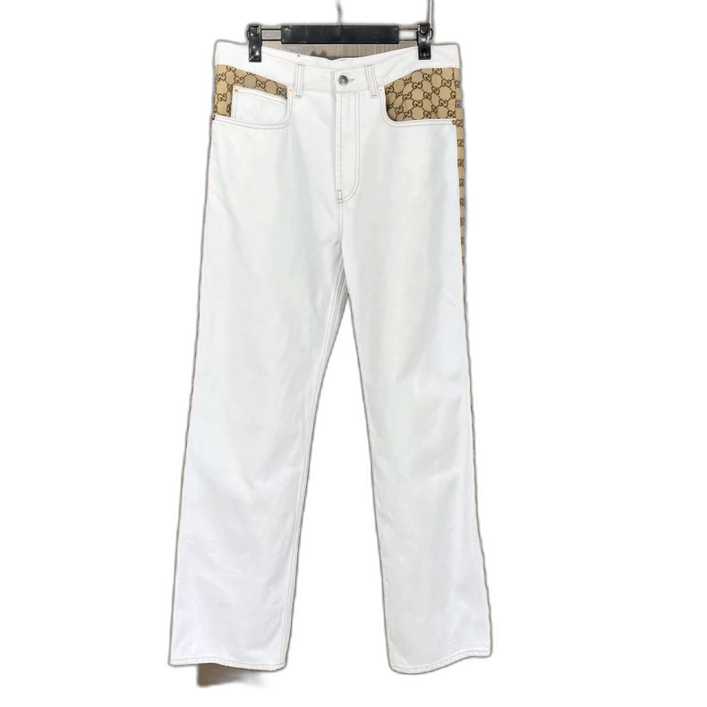 Gucci Gucci Patchwork Denim Long Pants Size 34 Size 34" / US 12 / IT 48 - 1 Thumbnail