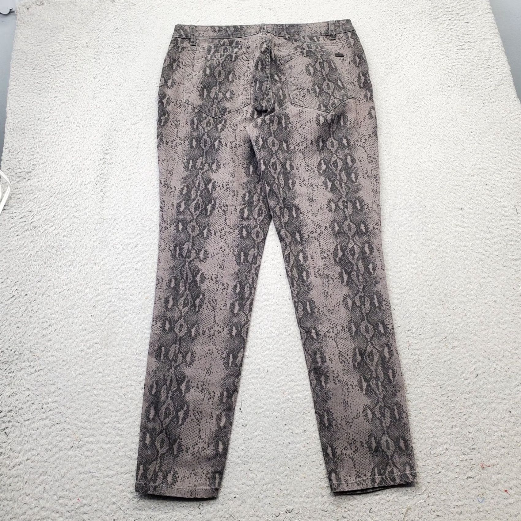Vintage Kensie The Effortless Ankle Jeans Womens 8 Skimpy Snakeskin Printed Skinny Leg Multi Denim Cotton Jeans Size 30" / US 8 / IT 44 - 2 Thumbnail
