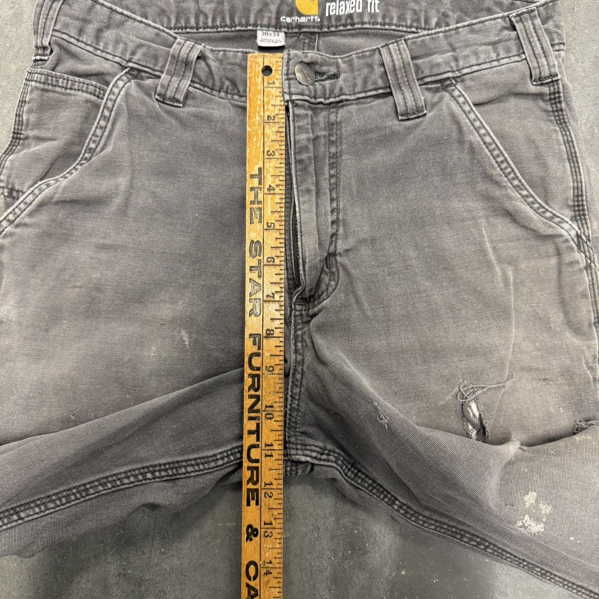 Carhartt × Vintage VTG Fucked Up Carhartt Paint Splatter Distressed Work Pants Size US 30 / EU 46 - 20 Thumbnail