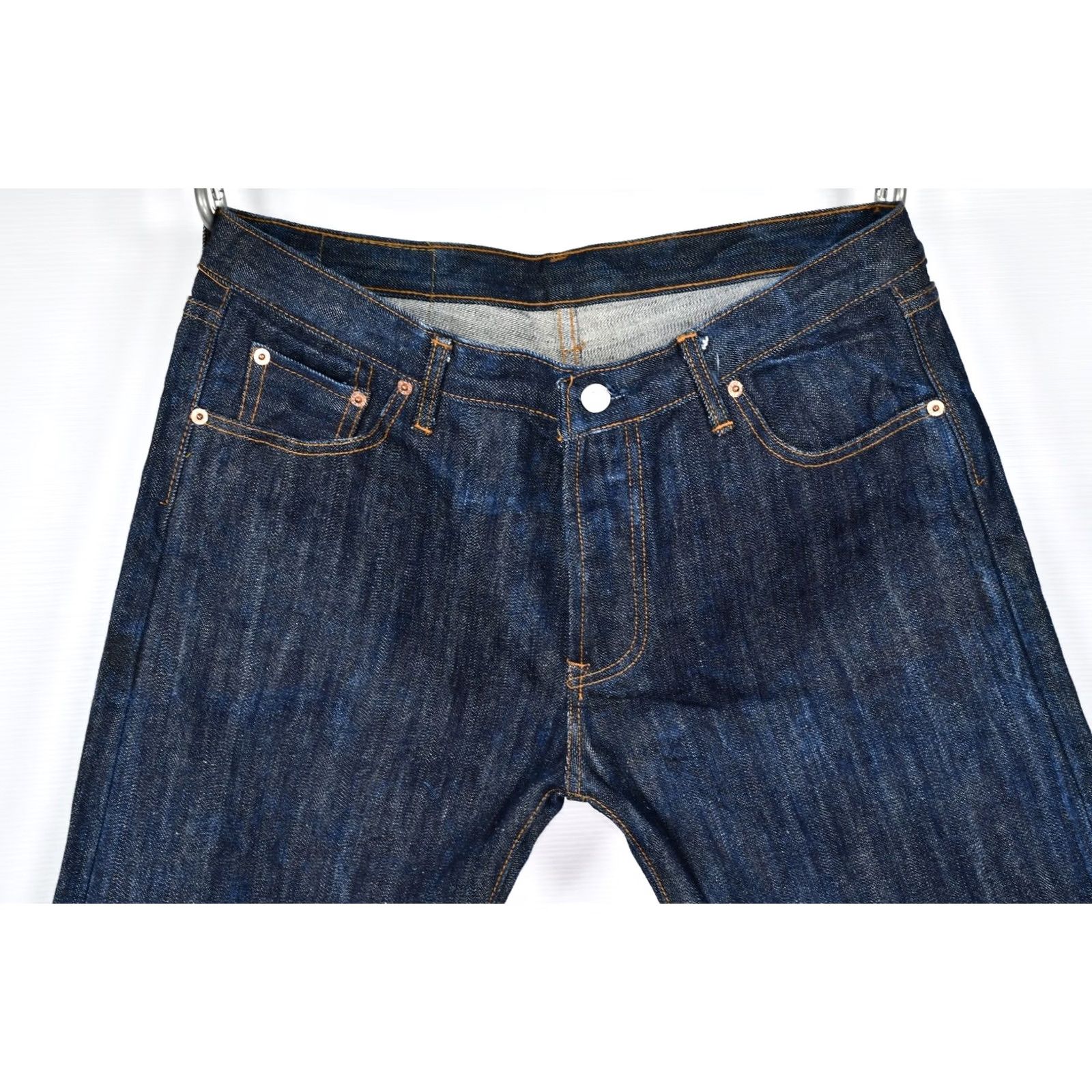 Levi's VINTAGE Levi's 501 Jeans Mens White/Blue Denim 5-Pocket Made USA W36 L34 Straight Big Waist 501 Size US 36 / EU 52 - 6 Thumbnail