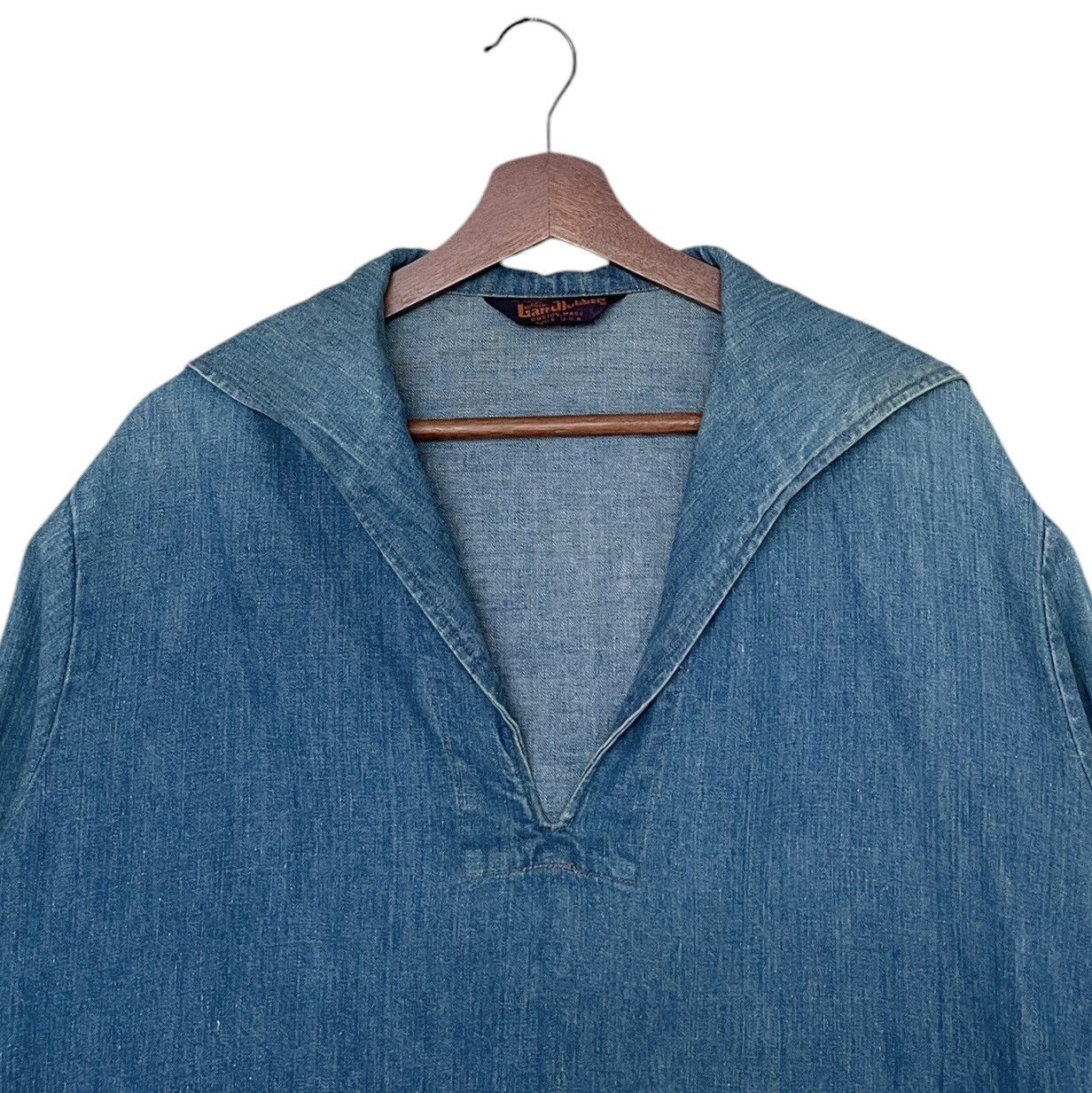 Vintage Vintage Brand Landlubber Open Collar Shirt Denim 1990s Size US M / EU 48-50 / 2 - 3 Thumbnail