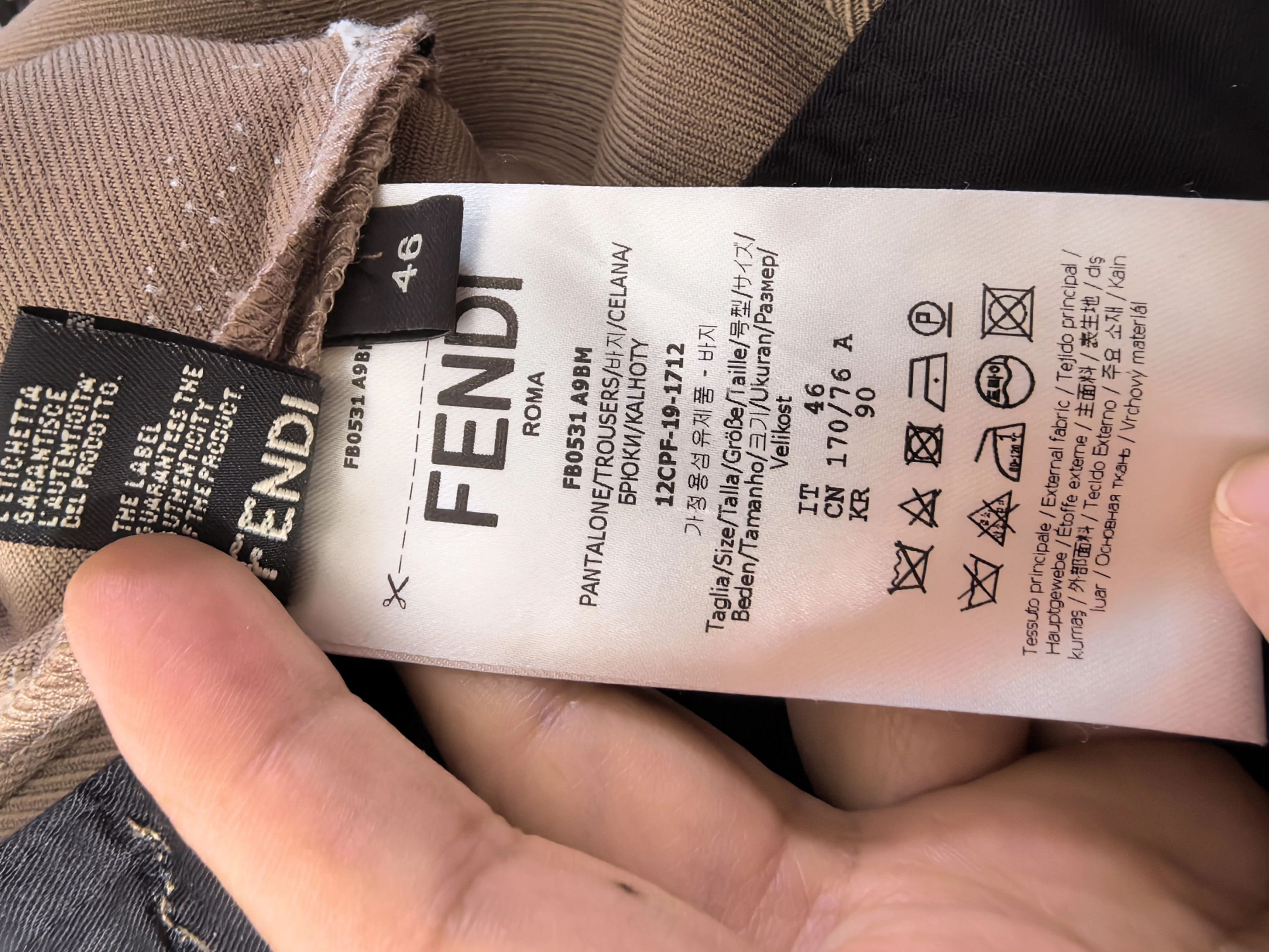 Fendi Fendi High End Wool Trousers 99 New (Authenticated) Size US 30 / EU 46 - 4 Thumbnail