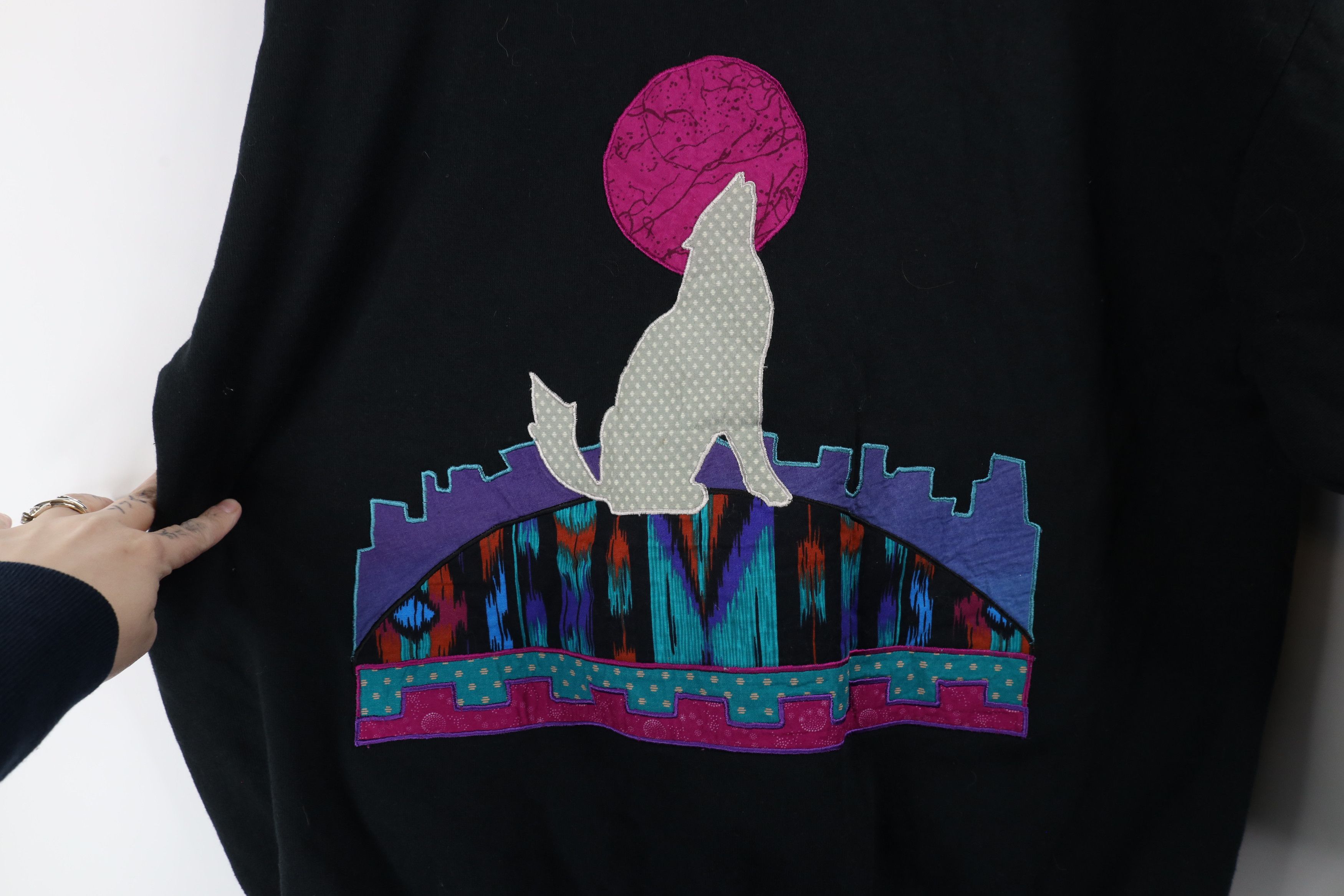 Vintage Vintage 90s Streetwear Southwestern Cardigan Sweatshirt USA Size XXL / US 16-18 / IT 52-54 - 12 Thumbnail