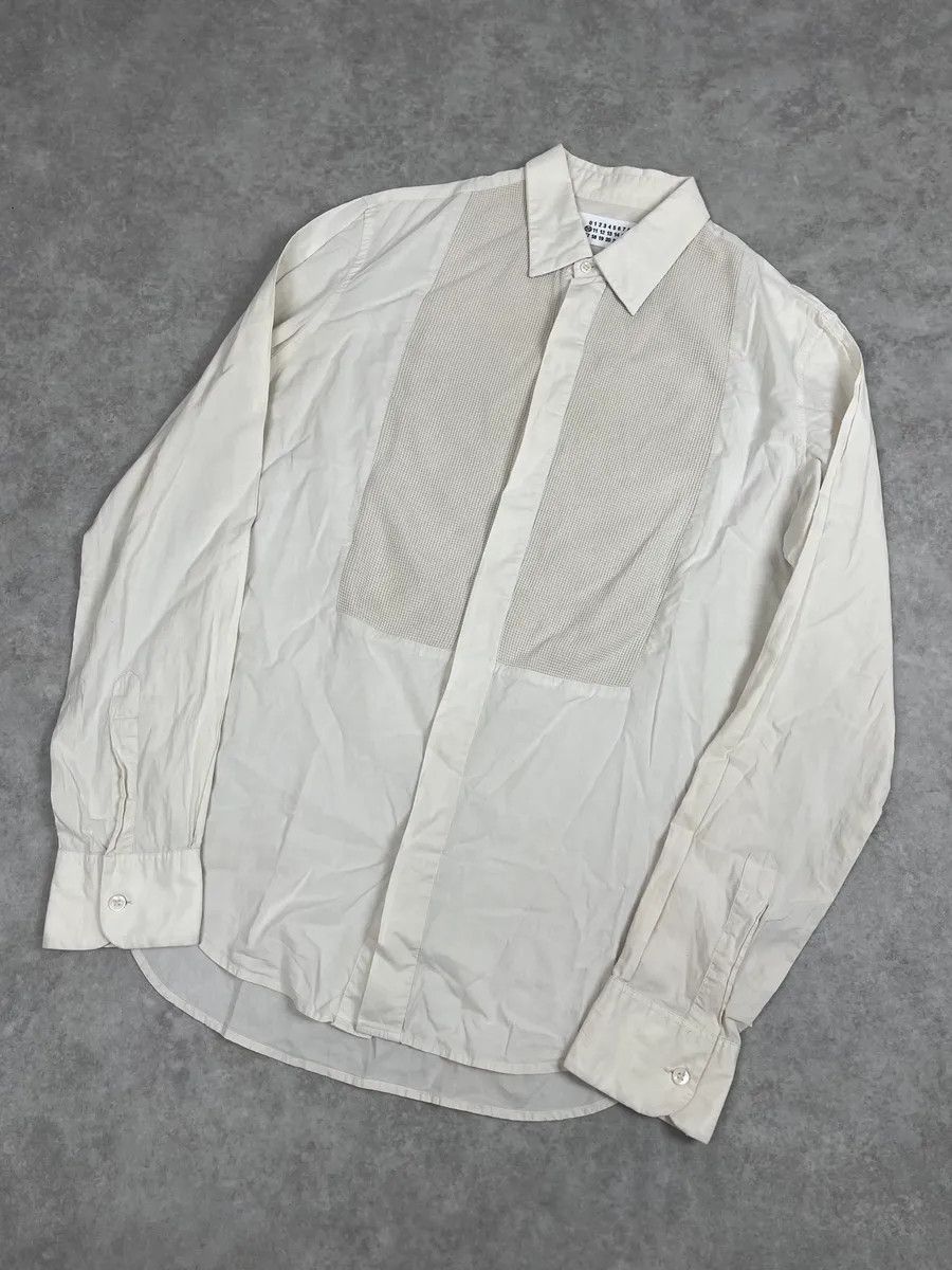 Maison Margiela Maison Martin Margiela White Premium Signature Shirt Size US S / EU 44-46 / 1 - 4 Thumbnail