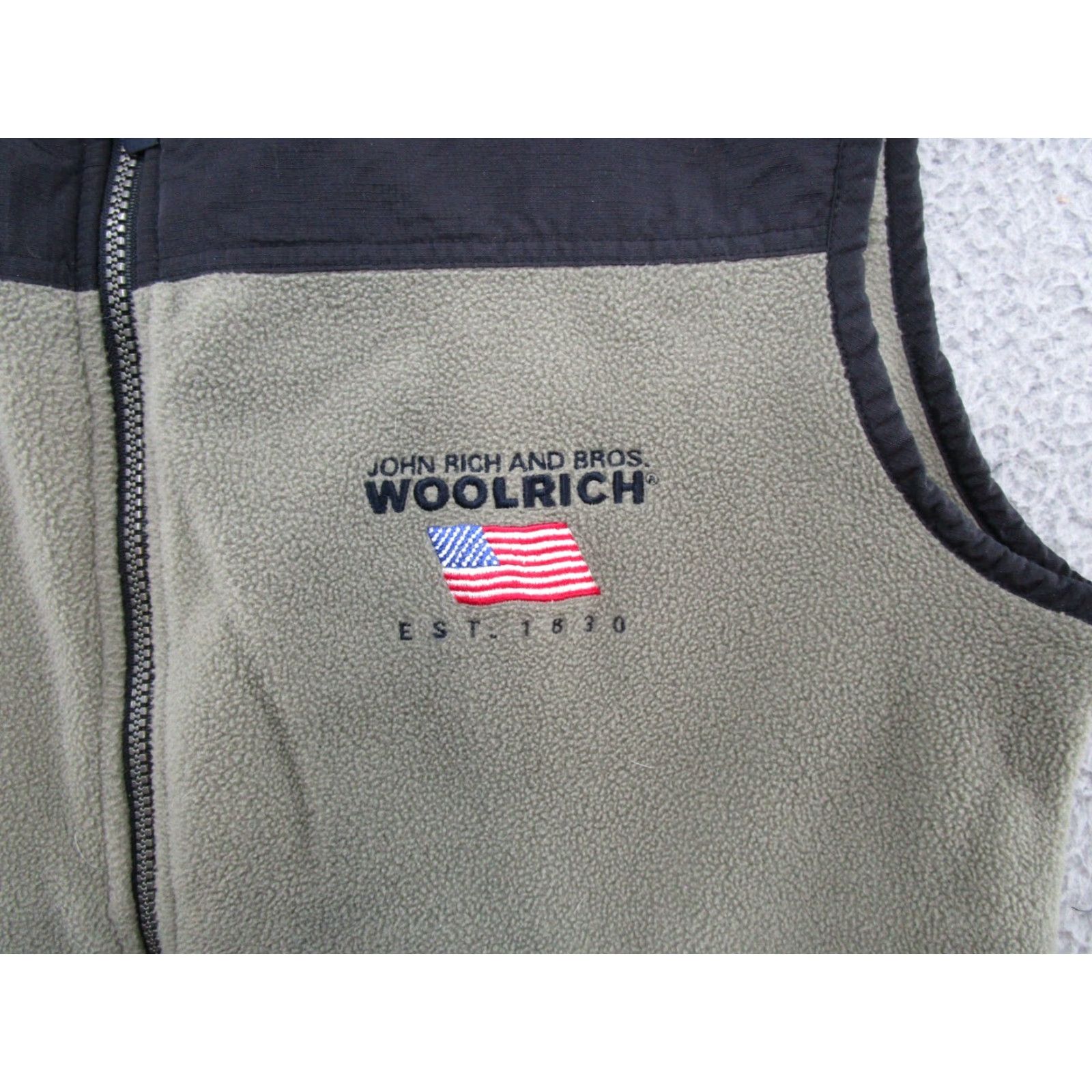 Vintage Woolrich Vest Mens Full Zip Fleece Jacket Size US M / EU 48-50 / 2 - 2 Thumbnail