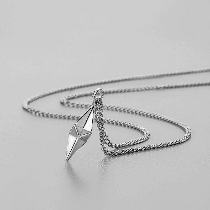 Other Geometric Rhombus Pendant Necklace for Men Women Size ONE SIZE - 2 Thumbnail