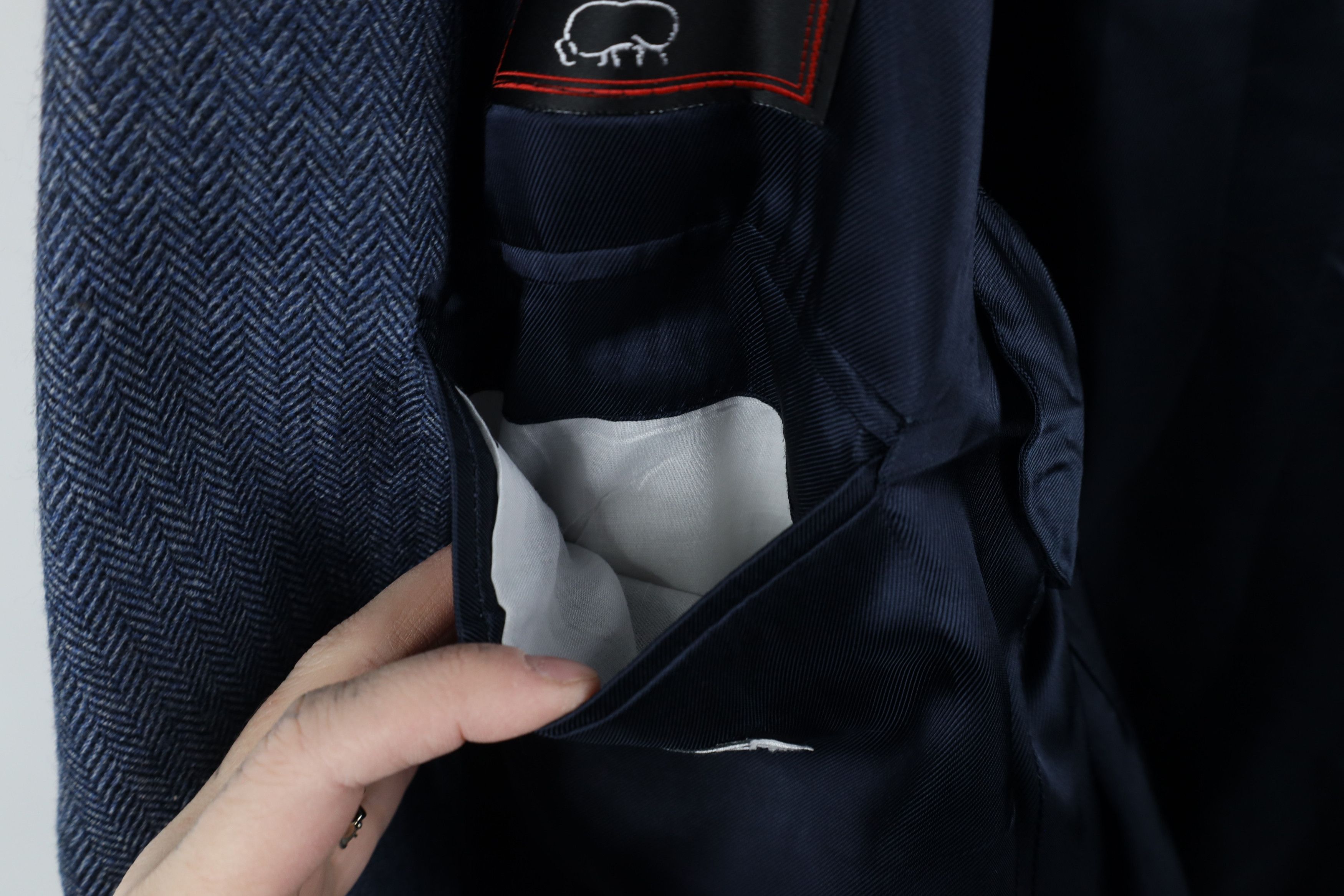 Vintage Vintage 90s Streetwear Herringbone Blazer Suit Coat Jacket Size US XL / EU 56 / 4 - 12 Thumbnail