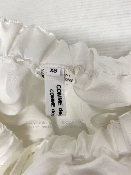 Comme des Garcons Comme Des Garcons size XS White vintage chiffon patched ha Size 23" - 4 Thumbnail