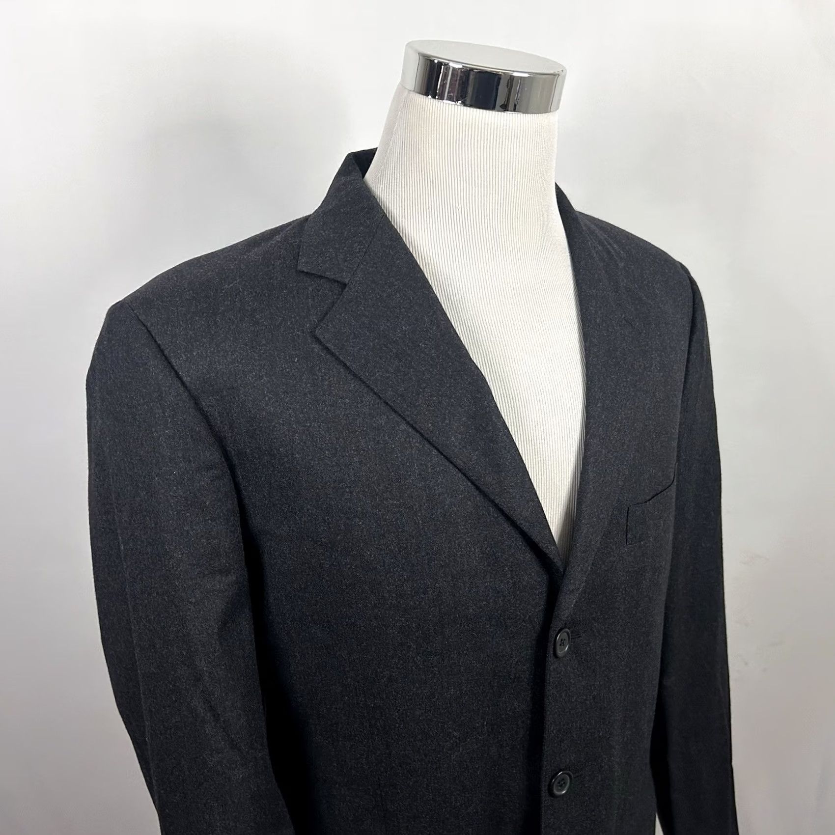 Brooks Brothers Brooks Brothers Sport Coat 42R 100% Wool Dark Gray Three Button Fully Lined Jacket/Coat Mens Regular Notch Lapel Wool Size US XS / EU 42 / 0 - 2 Thumbnail