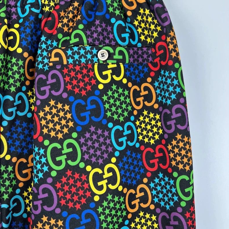 Gucci Gucci Colorful Sports Pants with GG Print-2505 Size 41" - 4 Thumbnail