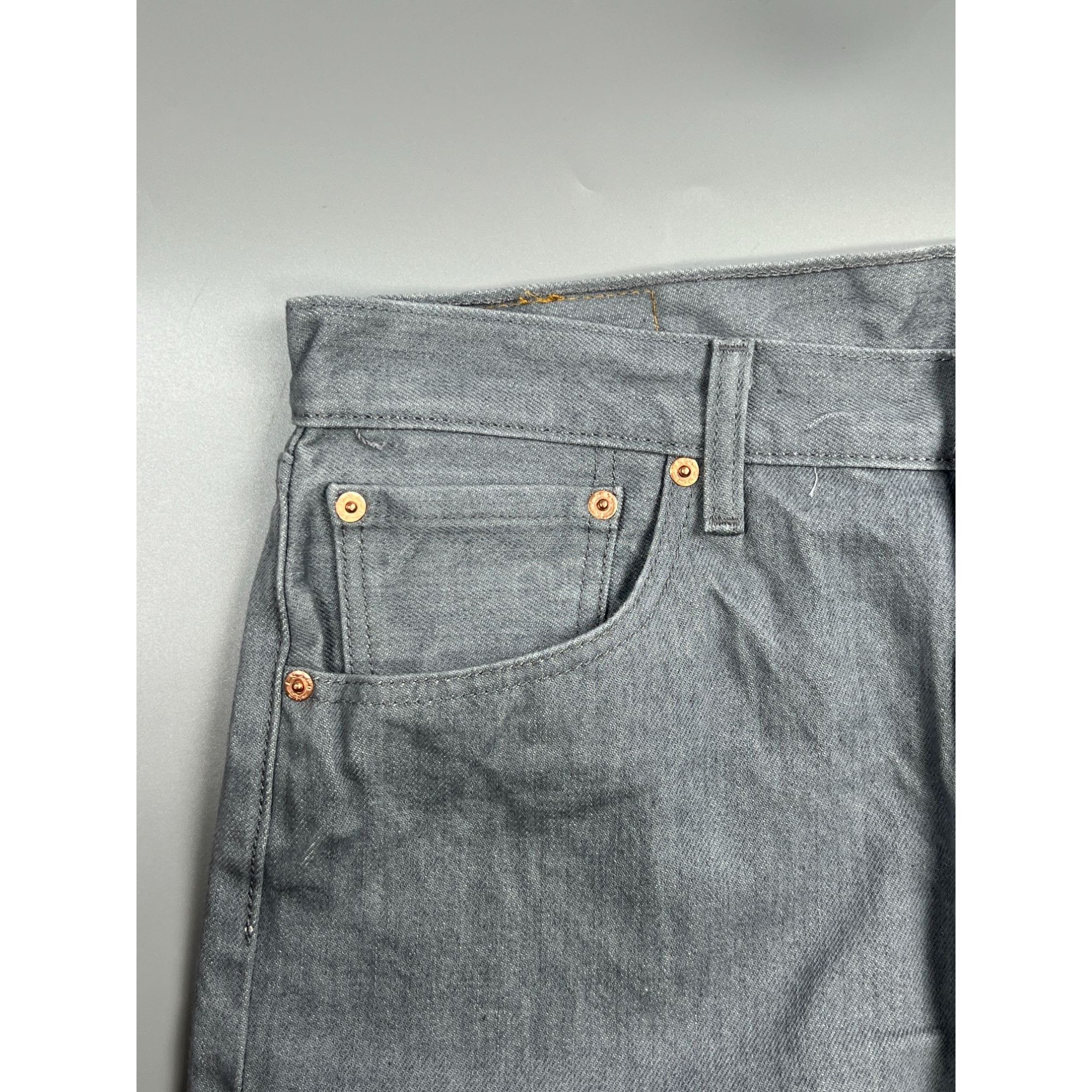 Levi's NWOT Levi’s 501 Gray Denim Jeans Pants (Y0916) Size US 36 / EU 52 - 4 Thumbnail