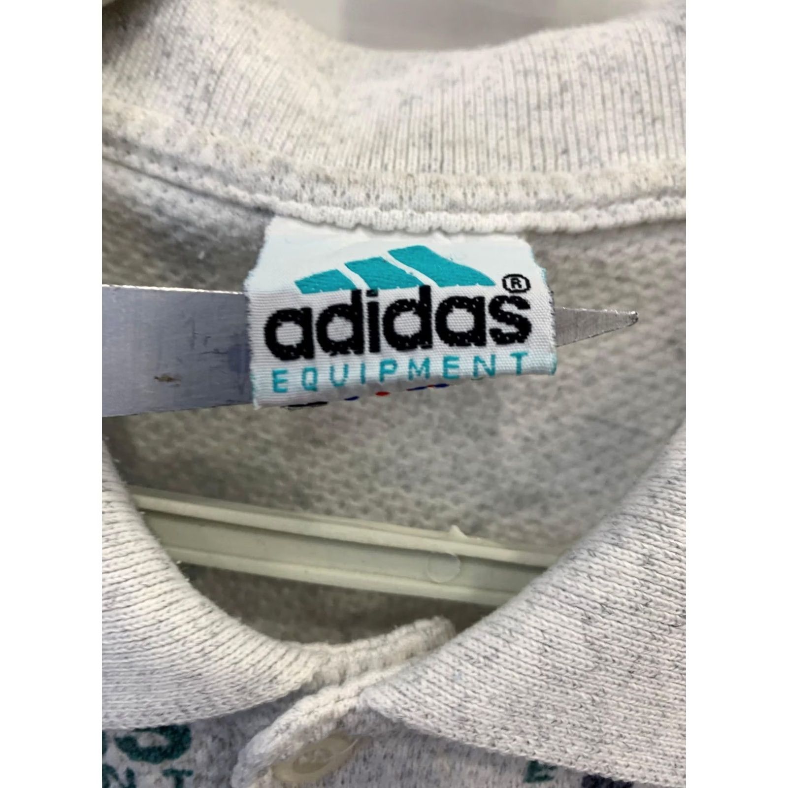 Adidas VINTAGE Adidas Equipment Polo Shirt Green White XL 90s All Over Print Mens Size US XL / EU 56 / 4 - 2 Thumbnail