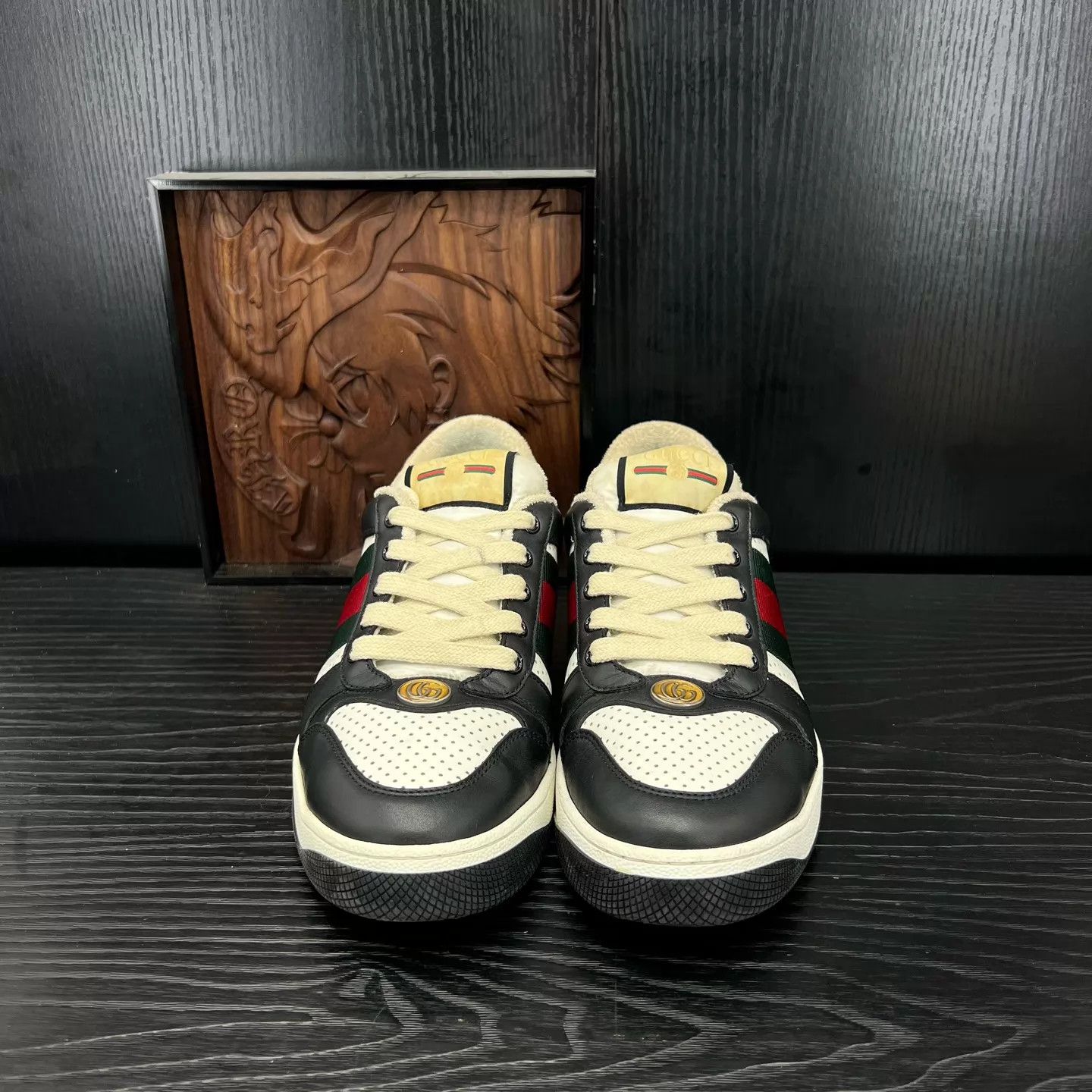 Gucci Gucci Rhyton Sneaker US 6 EUR 40 Black White Red Size US 7 / EU 40 - 6 Thumbnail