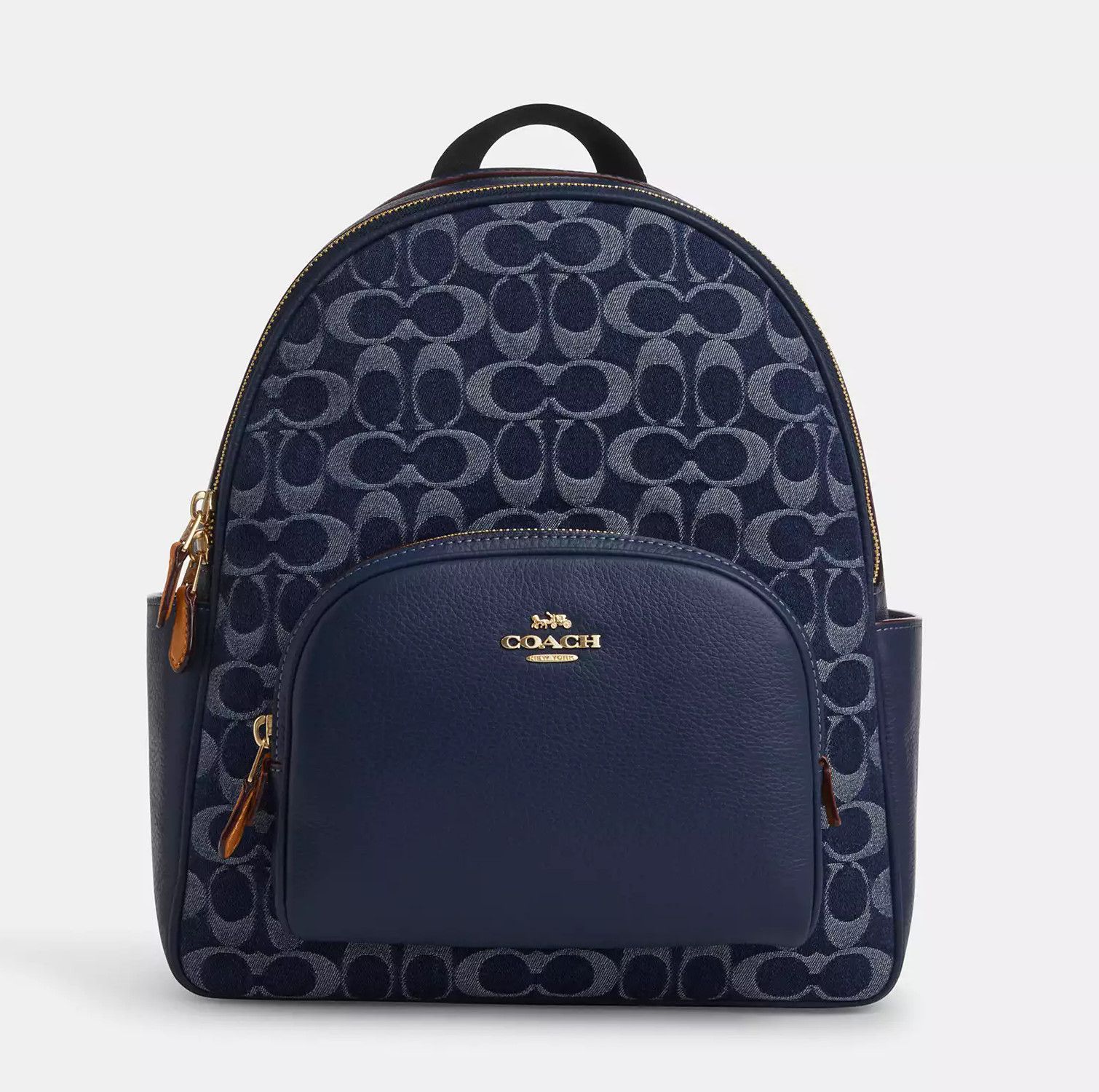 Coach Court Backpack In Signature Denim CZ778 Size ONE SIZE - 6 Thumbnail