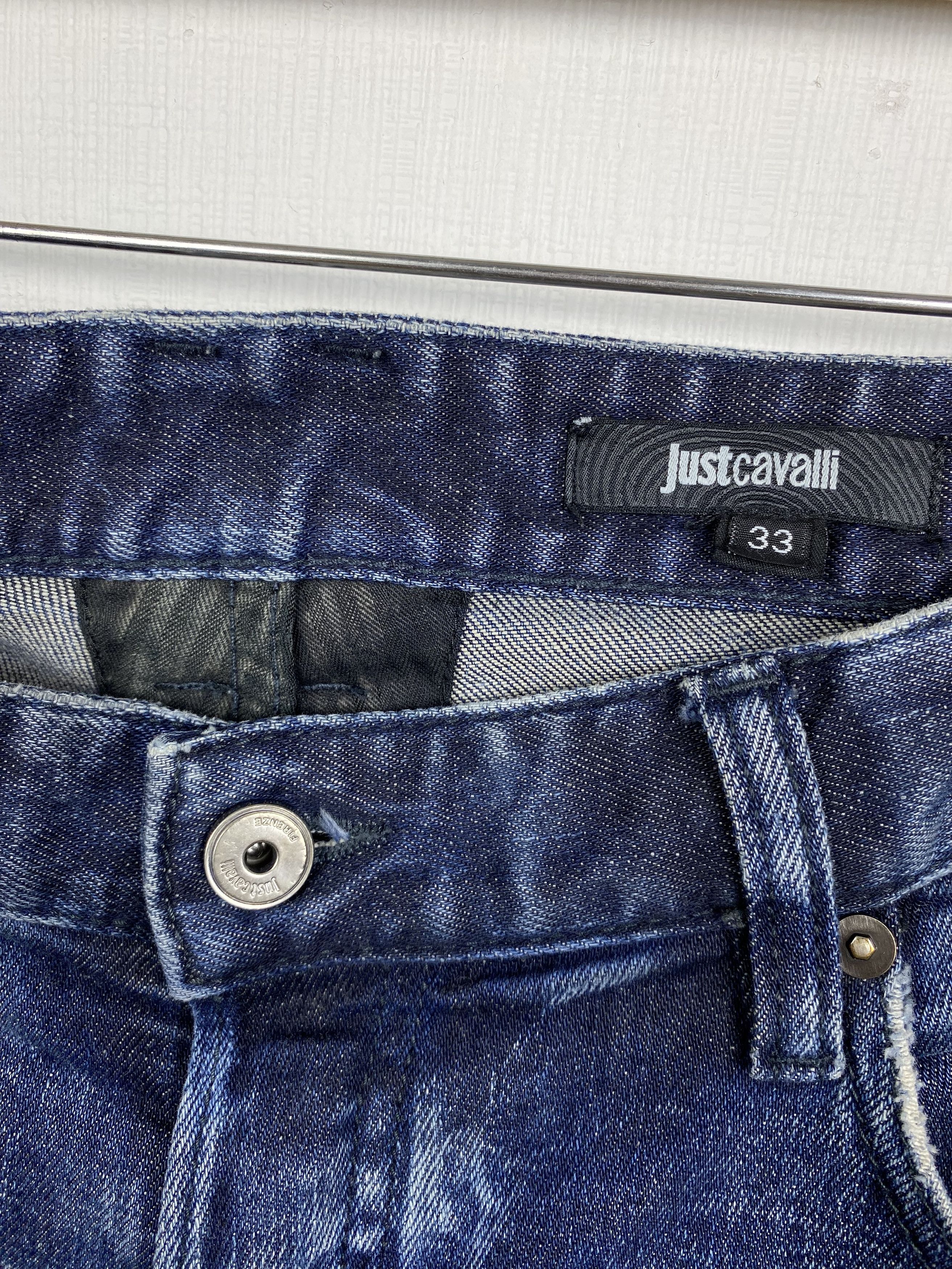 Roberto Cavalli Just Cavalli Washed Men Denim size 33 Size US 33 - 3 Thumbnail