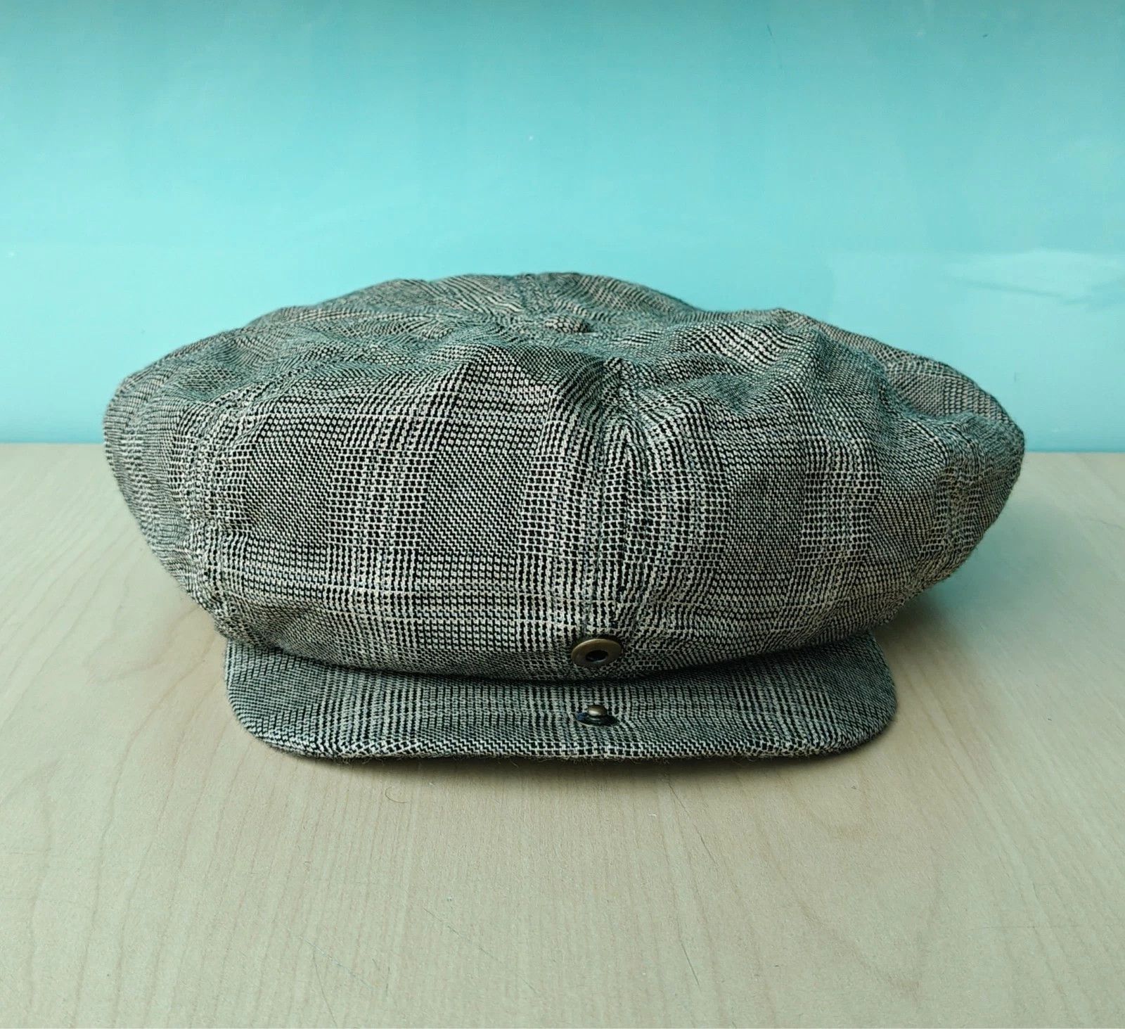 RRL Ralph Lauren DOUBLE RL Wool-Cotton Glen Plaid Newsboy Cap T/1916 Size ONE SIZE - 5 Thumbnail