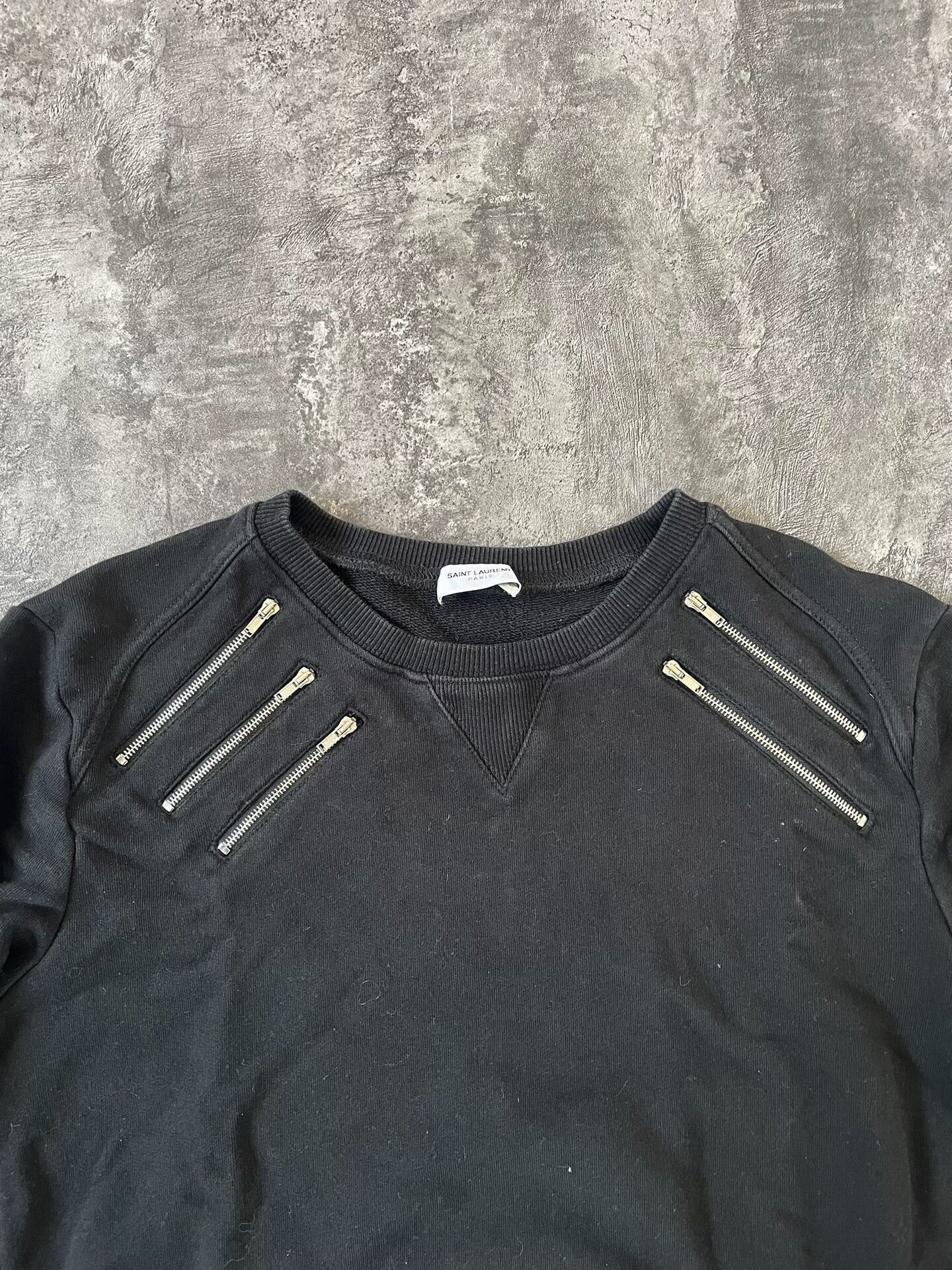 Saint Laurent Paris saint laurent five-zip hoodie sweatshirt. Size US M / EU 48-50 / 2 - 2 Thumbnail