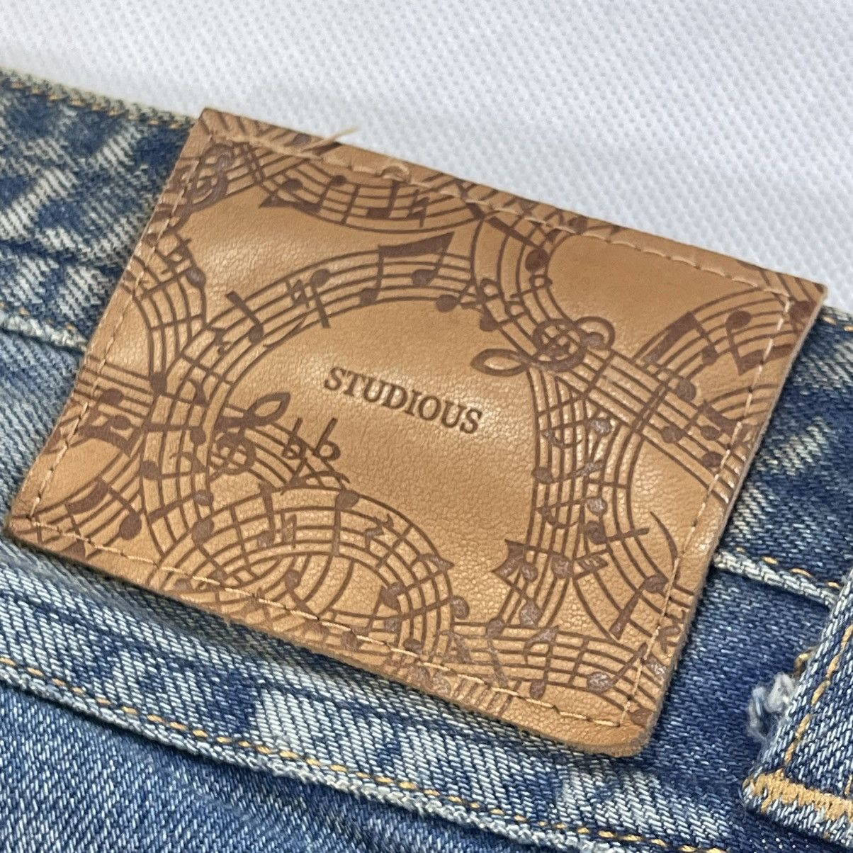 Number (N)ine Rare! Number(nine) x Studios Fades Distressed Stretch Jeans Size US 32 / EU 48 - 10 Thumbnail