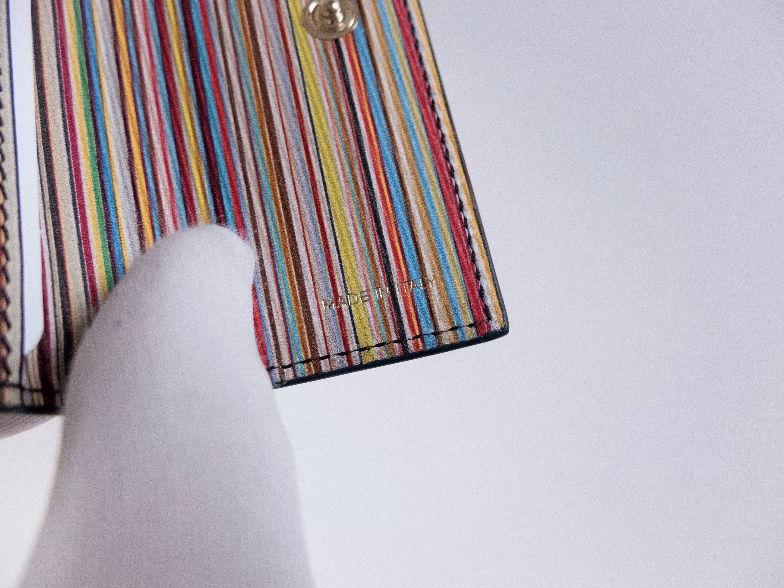 Paul Smith PAUL SMITH green leather key holder with stripe interior Size ONE SIZE - 7 Thumbnail